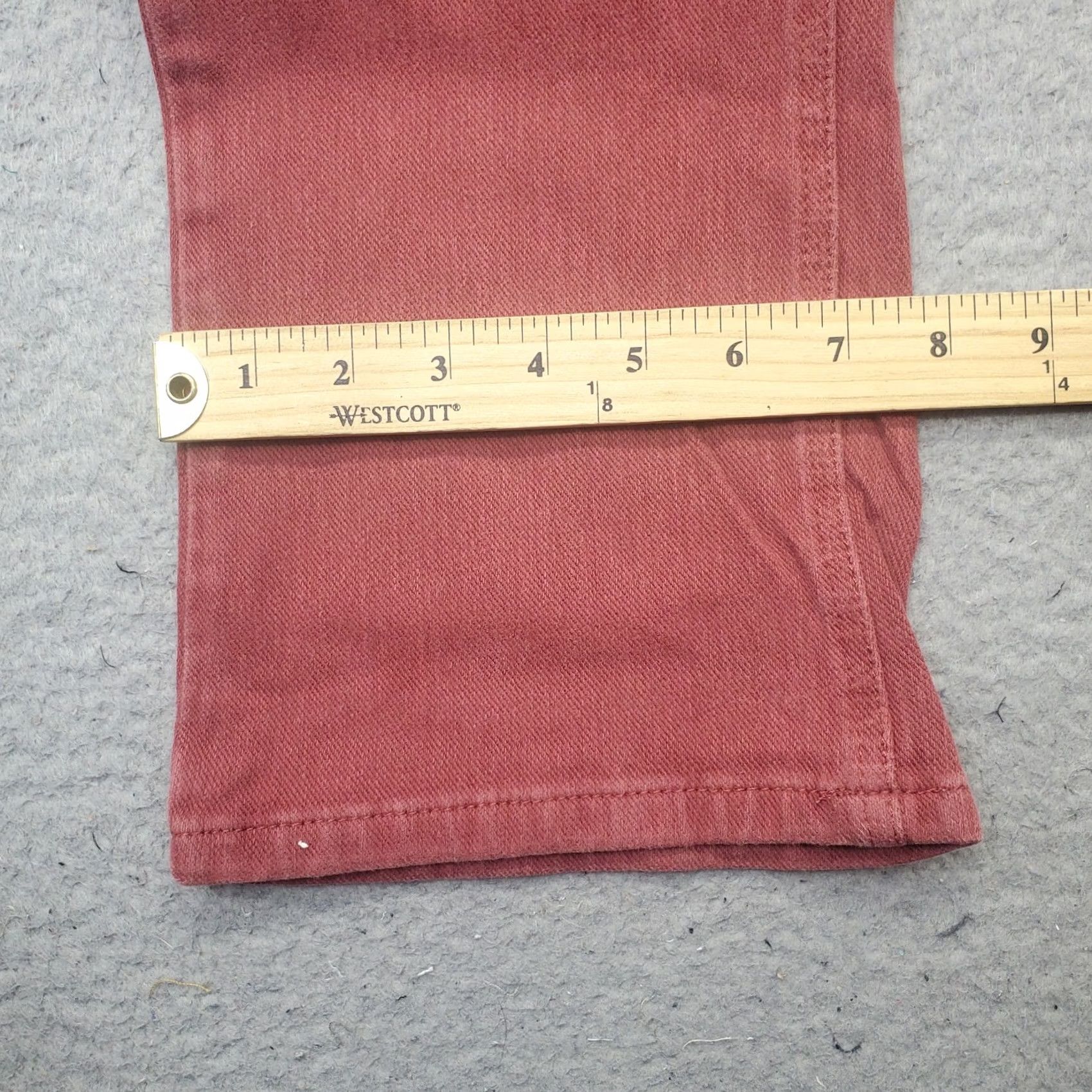Vintage L.L. Bean Jeans Womens 8 Red Denim Stretch Classic Fit Straight Leg Dark Wash Jeans Shirt Hoodie etc Size 30" / US 8 / IT 44 - 5 Thumbnail