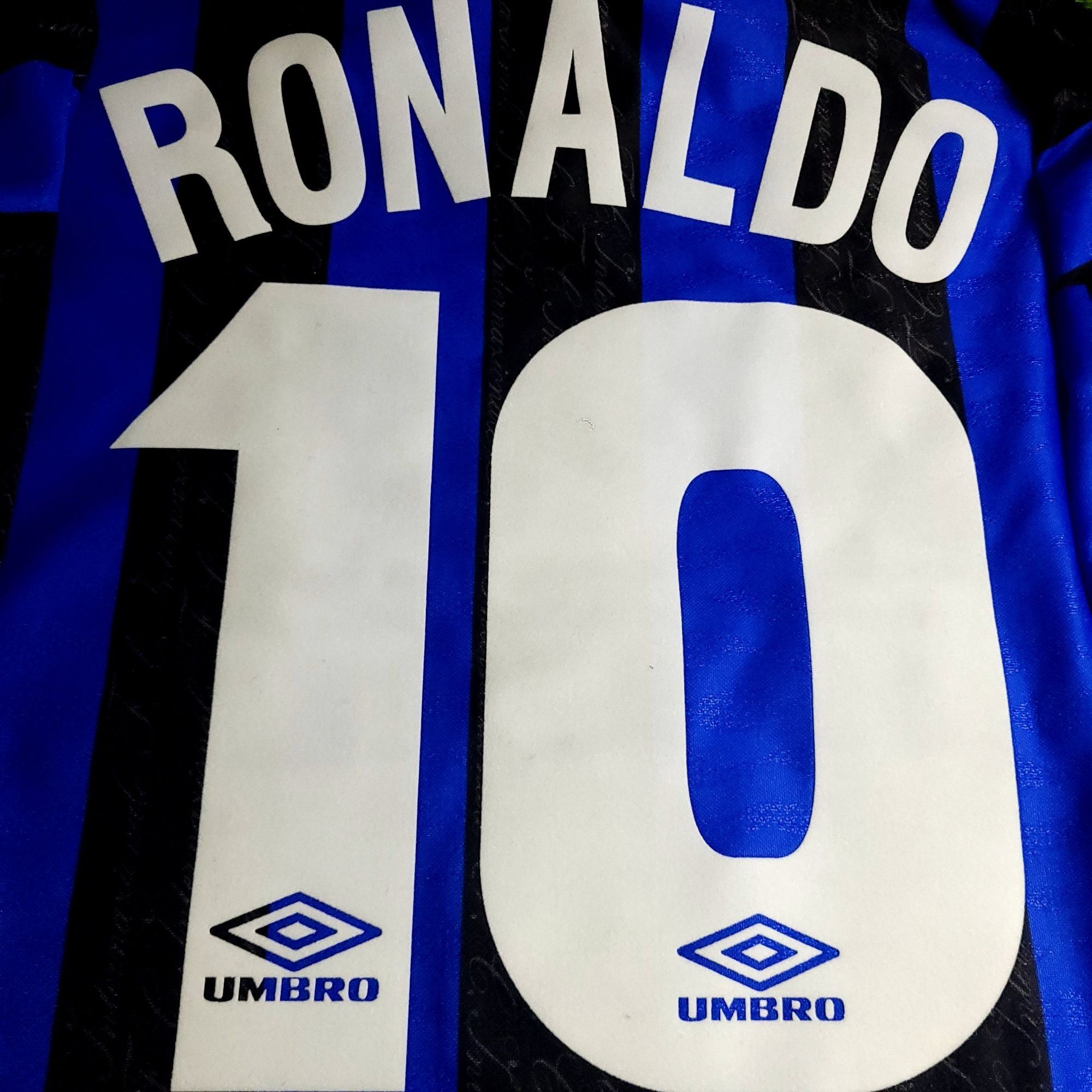 Umbro Ronaldo Inter Milan 1997 1998 DEBUT Umbro Soccer Jersey XL Size US XL / EU 56 / 4 - 3 Thumbnail