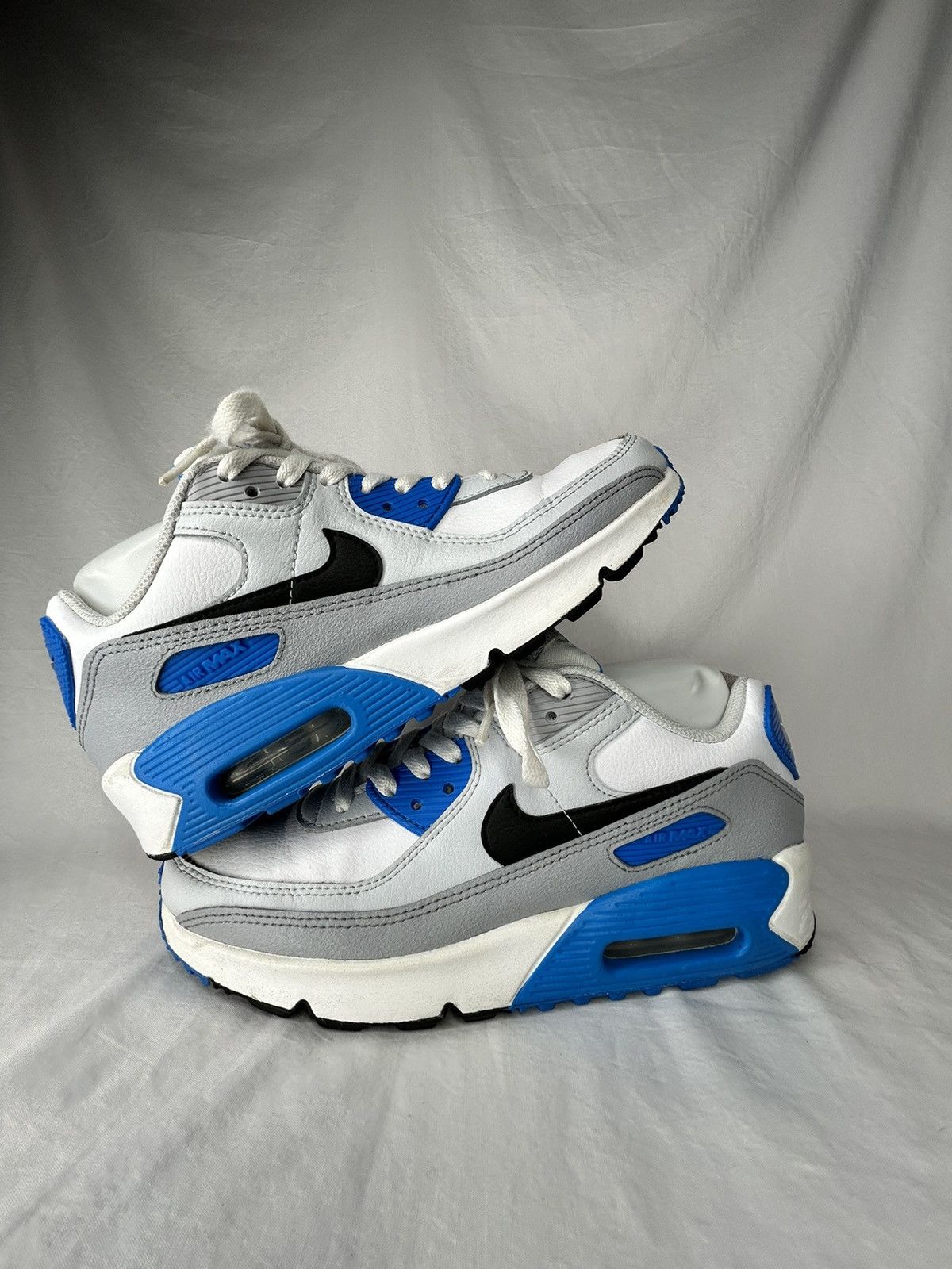Nike Nike Air Max 90 “Pure Platinum Photo Blue” Size 6Y Size US 6 / EU 39 - 2 Thumbnail