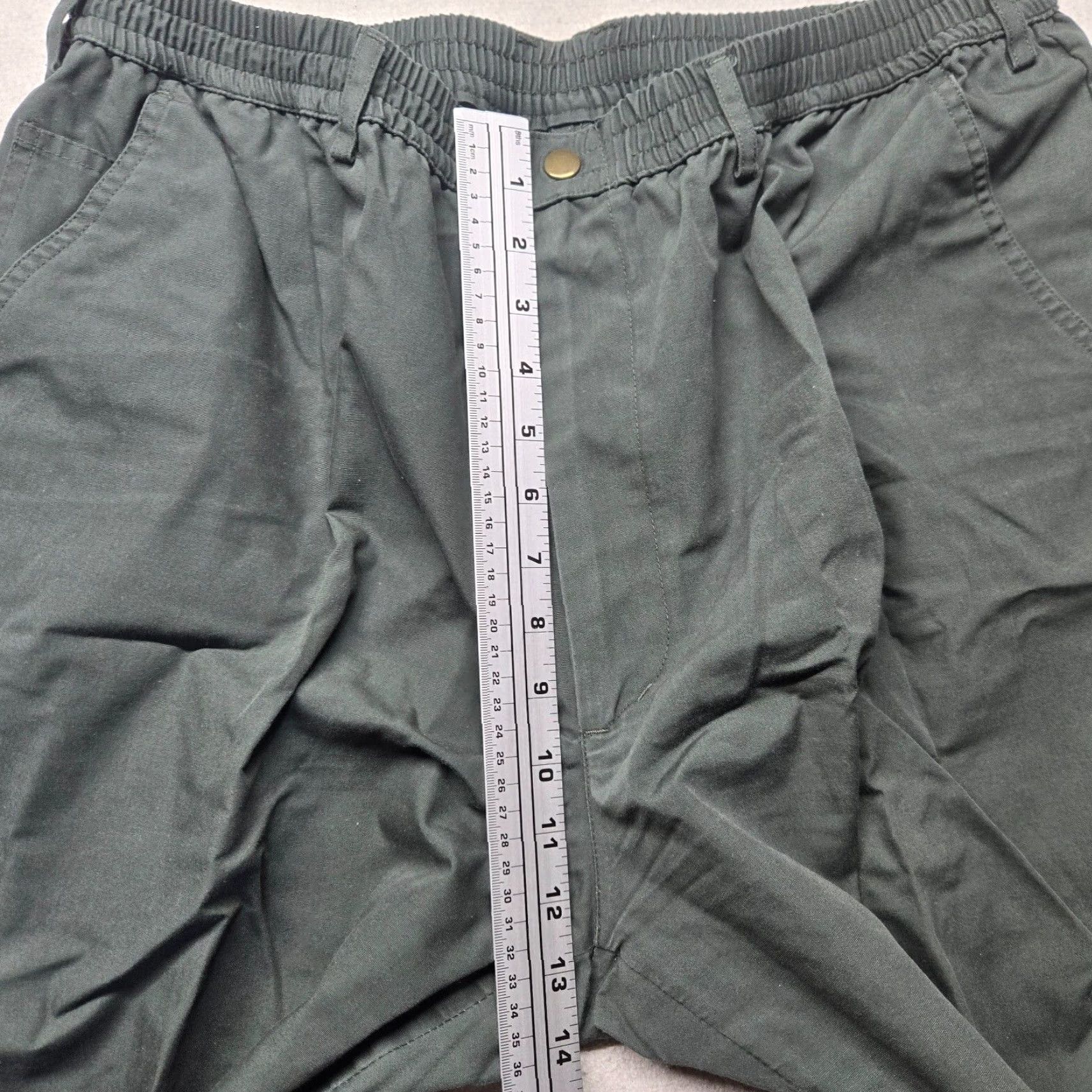 Camel VINTAGE Caribbean Joe Dress Pants Men's 42 Green Rayon-Blend Pleated Cuffed Front Zip 30" Inseam Adult Mens Pants Size US 42 / EU 58 - 6 Thumbnail