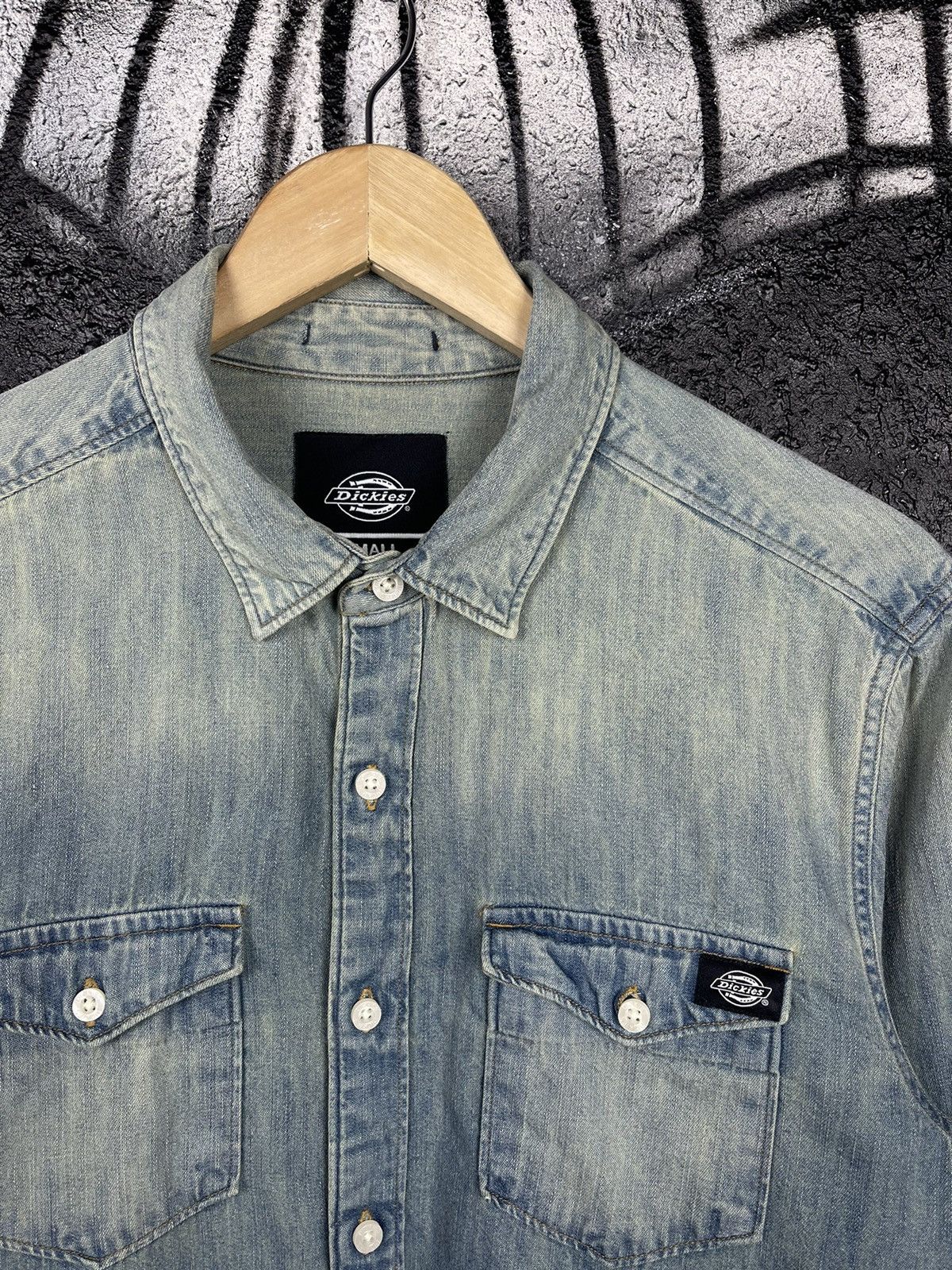Dickies × Vintage Dickies Denim Shirt Button Up Men’s Size S Size US S / EU 44-46 / 1 - 4 Thumbnail