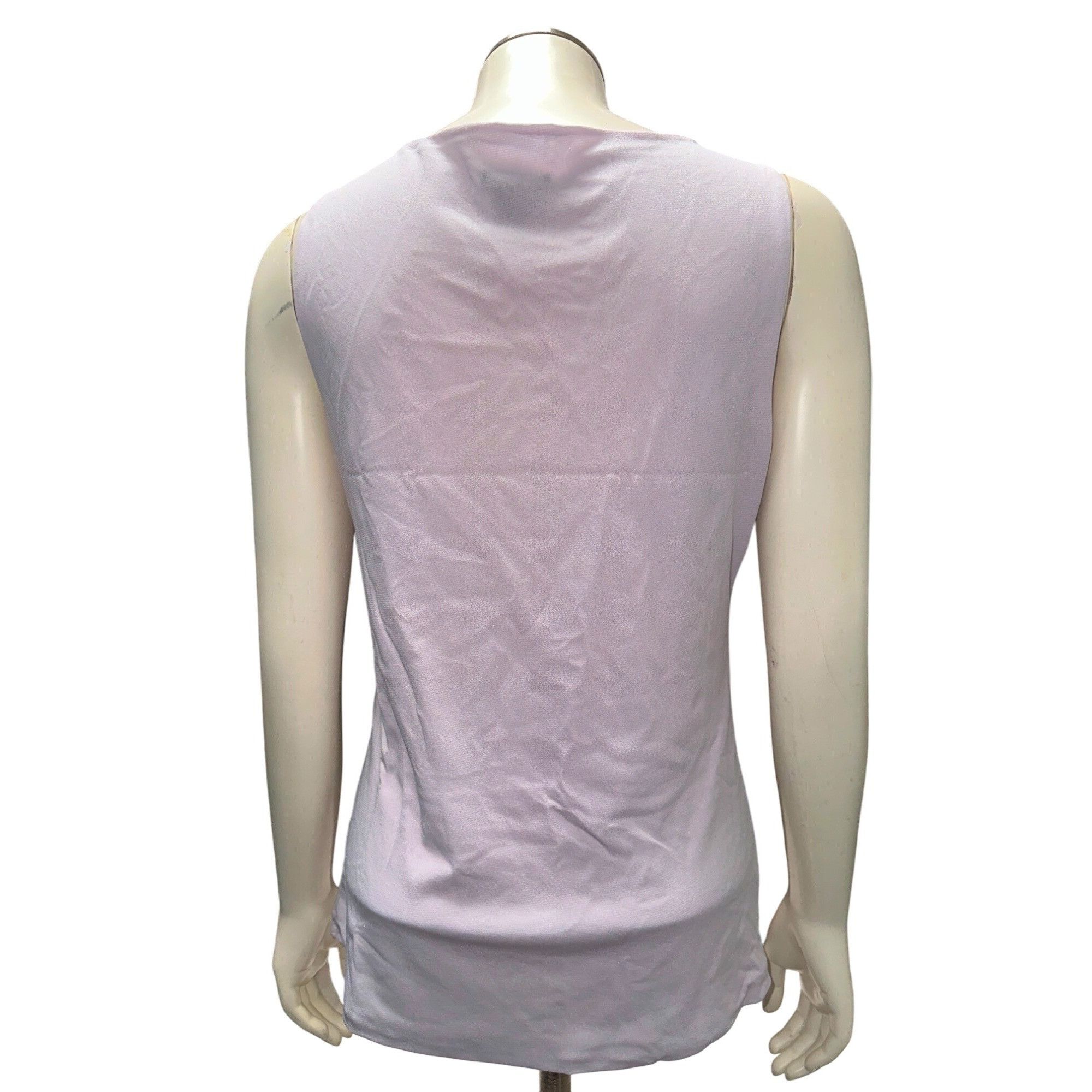 Ann Taylor Ann Taylor Petite Medium Sheer Lilac Sequin Tank Top Sleevel Size M / US 6-8 / IT 42-44 - 5 Thumbnail