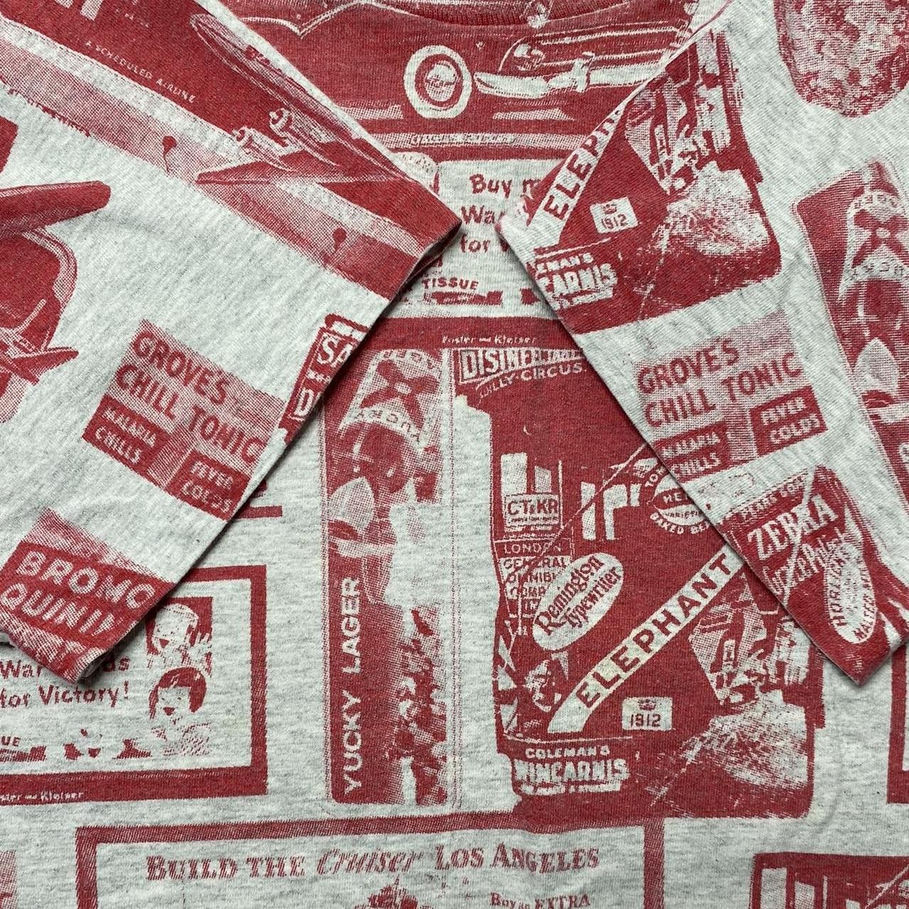 Anvil Vintage Advertisements Gray AOP Tee Size XL Size US XL / EU 56 / 4 - 3 Thumbnail