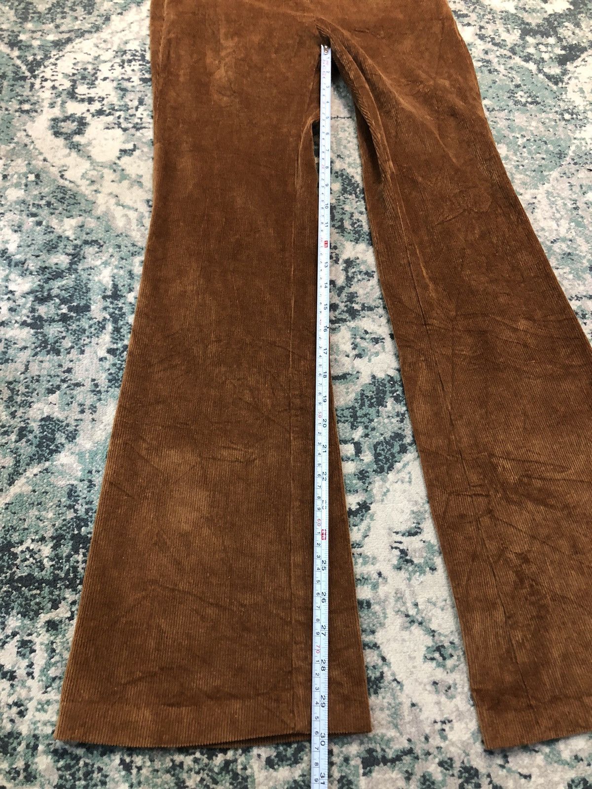 Designer Minimuze Korea Velvet Corduroy Bell Bottom Pant Size US 28 / EU 44 - 5 Thumbnail