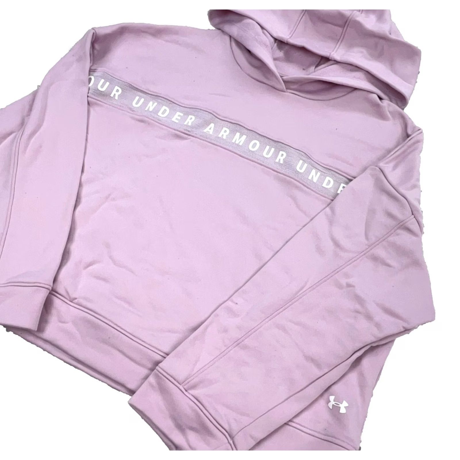 Under Armour VINTAGE Under Armour Hoodie Women XL Pink Sweatshirt Pullover Hooded Pockets Size XL / US 12-14 / IT 48-50 - 2 Thumbnail
