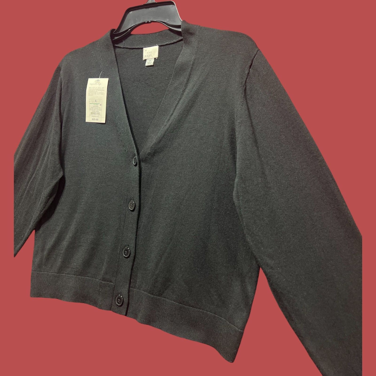 Other A New Day - Women's Button Front Cardigan - Black - Small Size S / US 4 / IT 40 - 17 Thumbnail