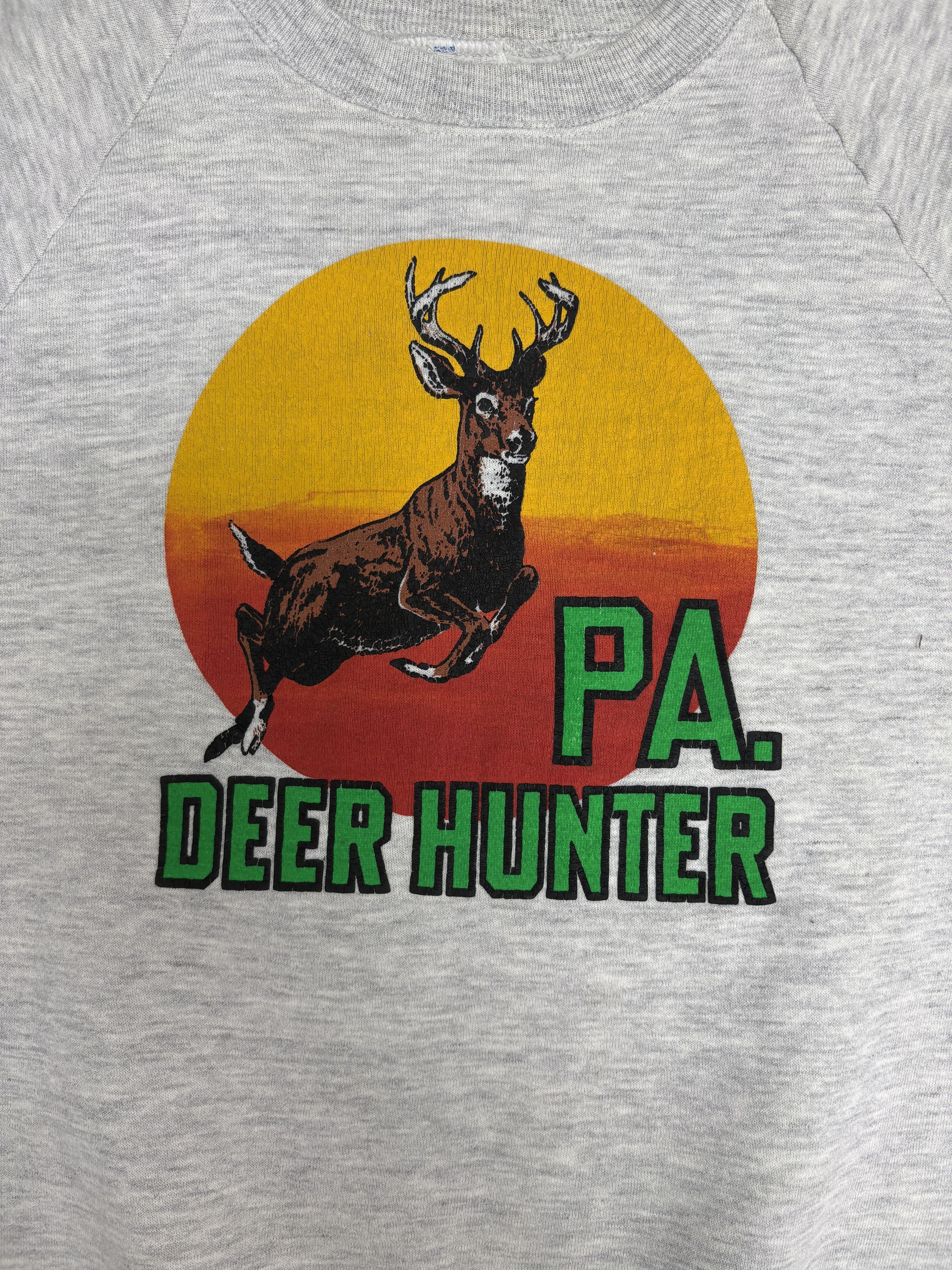 Vintage Pennsylvania Deer Hunter Vintage Grey Sweater Crewneck Size US XL / EU 56 / 4 - 2 Thumbnail