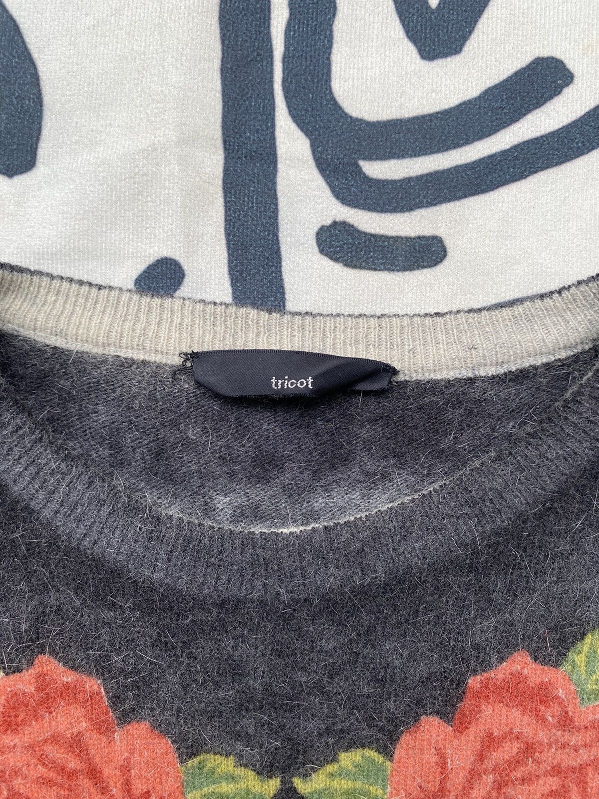 Comme des Garcons Tricot Comme des Garcons Wool Flower Sweatshirt Size US M / EU 48-50 / 2 - 4 Thumbnail