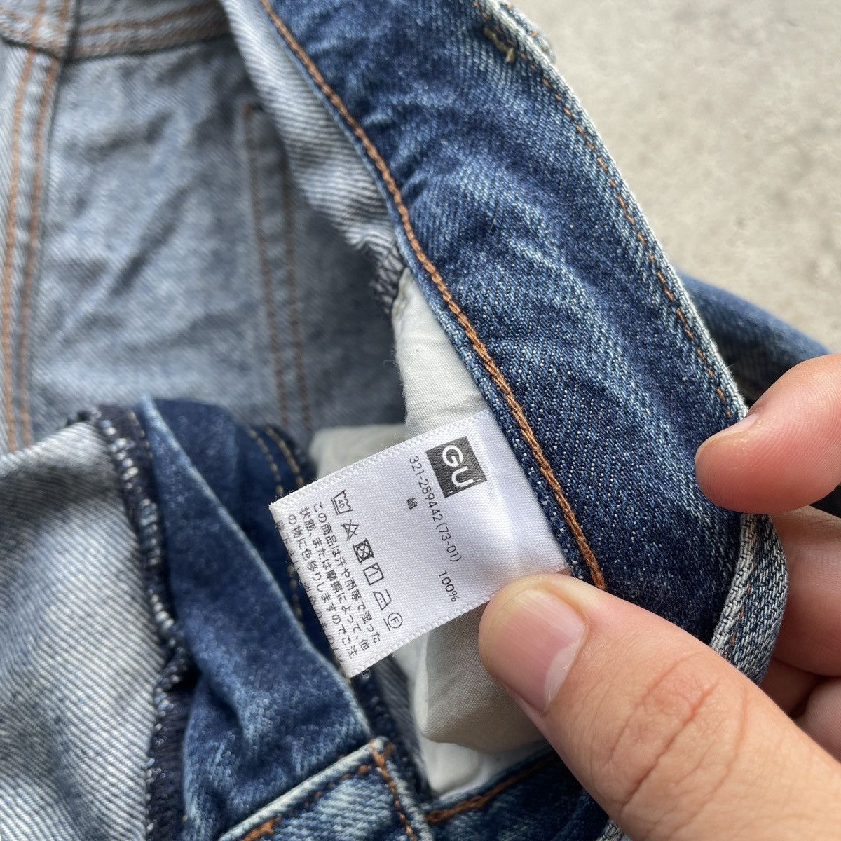 Japanese Brand W33x32 Vintage Japan Gu Jeans Distressed Faded Denim Pants Size US 33 - 7 Thumbnail