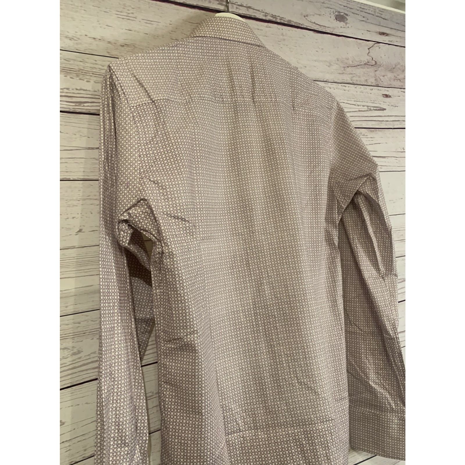 Tallia Tallia Sport Dress Shirt Mens 15 Pink Orange Long Sleeve Button-Down Collar 34/35 Regular Cuff Size 40R - 6 Thumbnail