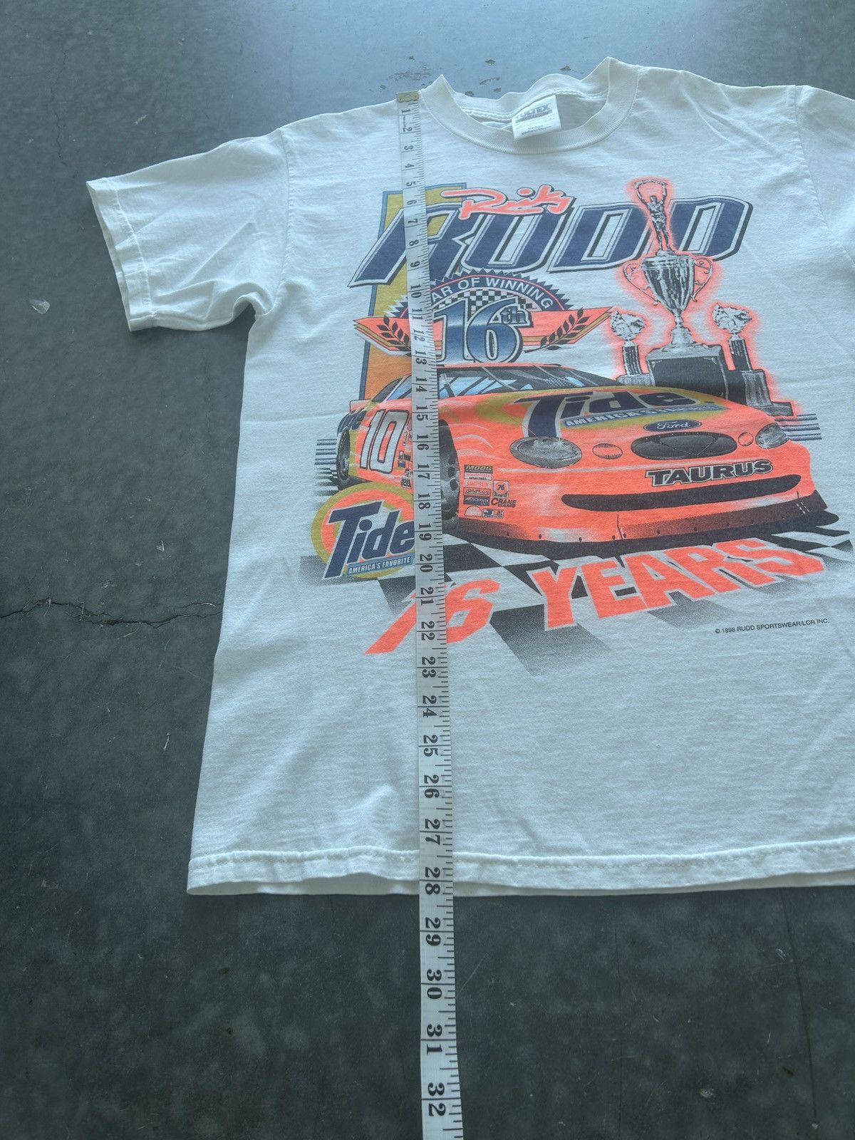 NASCAR × Vintage Vintage 90s Ricky Rudd NASCAR Graphic Tee Size US M / EU 48-50 / 2 - 9 Thumbnail