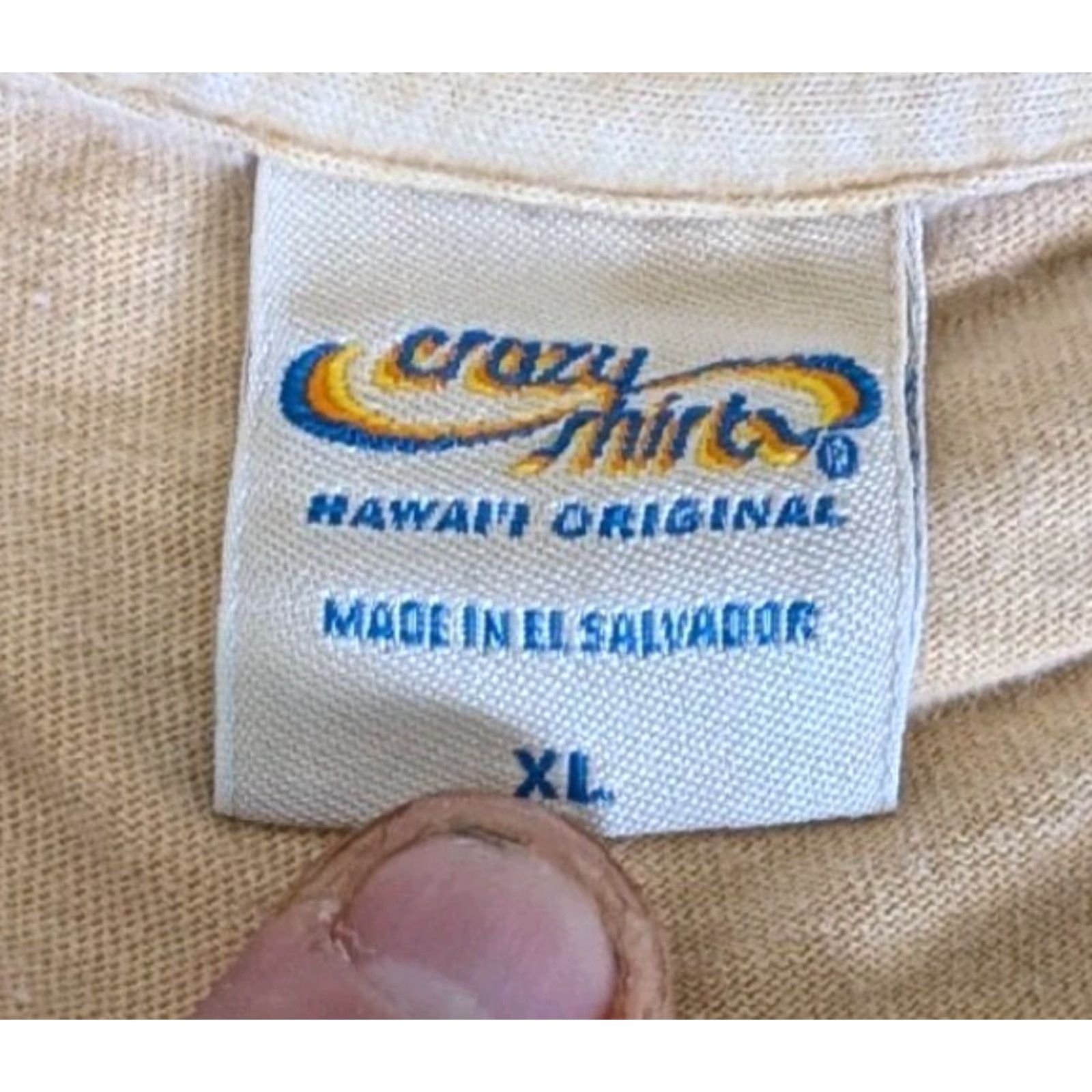 Vintage VINTAGE Crazy Shirts Hawaii T-Shirt Mens XL Tan Beer Novelty Dyed Crew Neck Short Sleeve Graphic Print 100% Cotton Men’s Size US XL / EU 56 / 4 - 6 Thumbnail