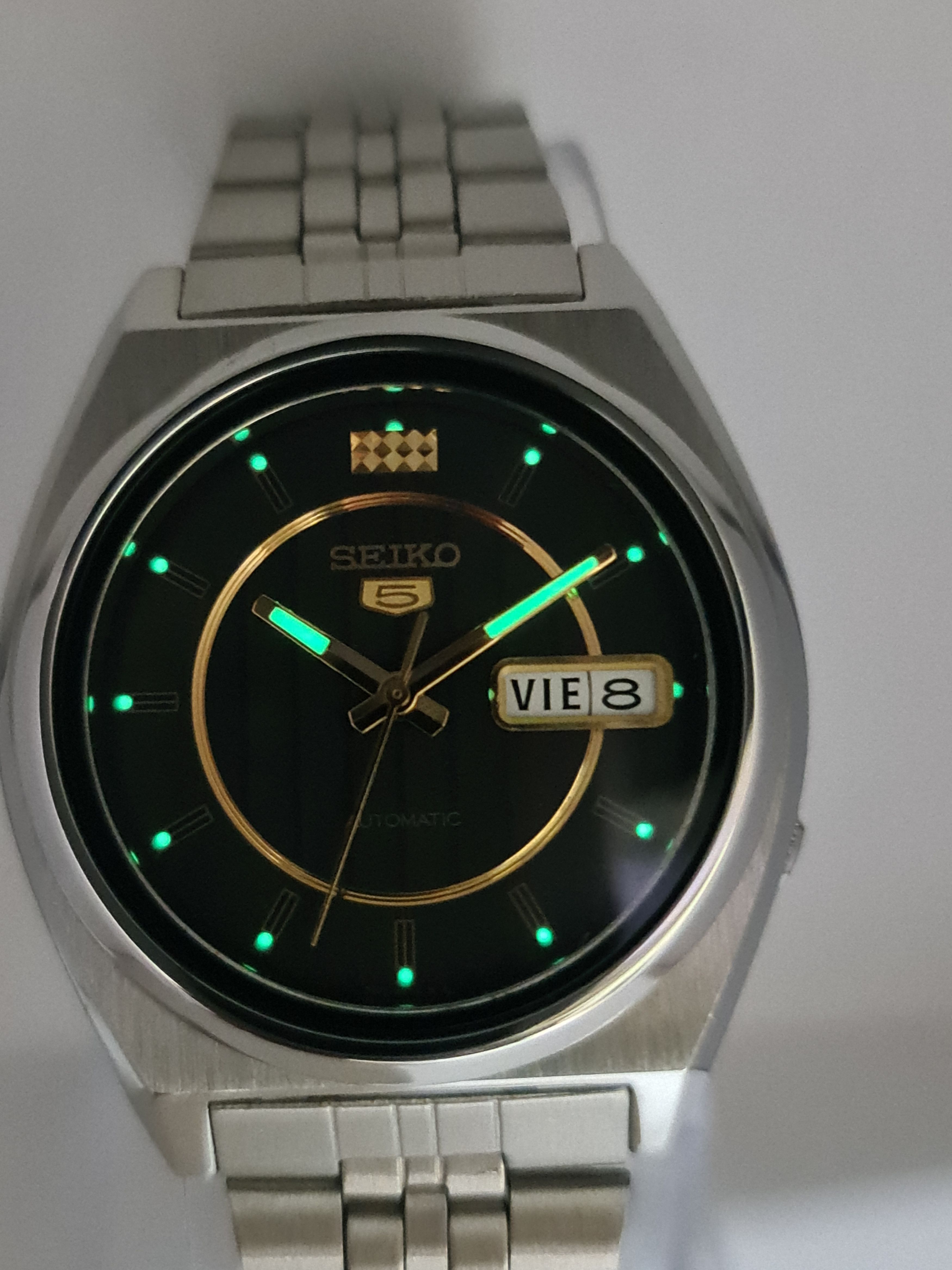 Seiko Seiko 5 Automatic Vintage Wrist Watch Day/Date Japan Size 36 - 9 Thumbnail