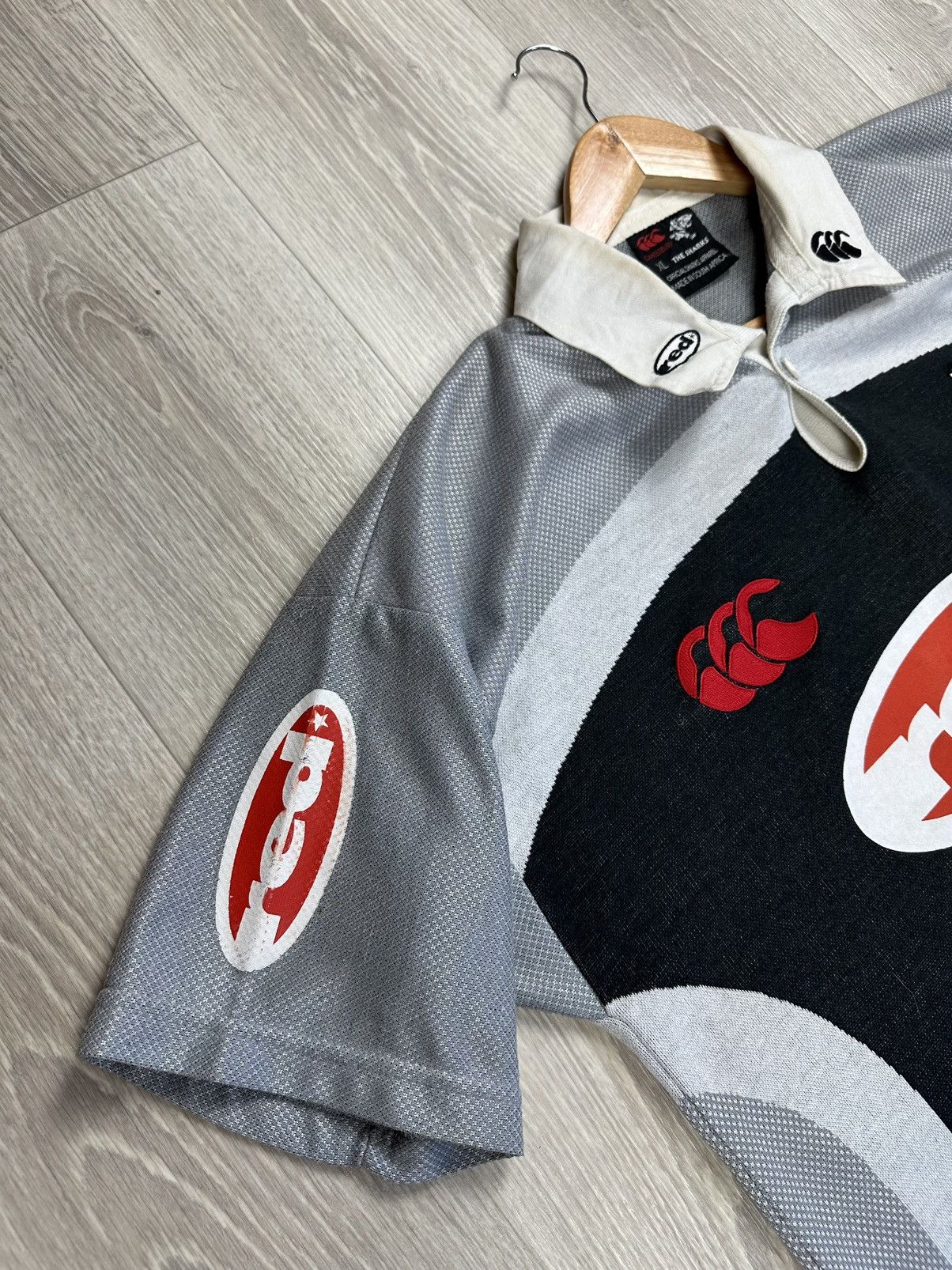 Canterbury of New Zealand Vintage Natan Sharks 2003 Rugby Union Jersey Canterbury Size US XL / EU 56 / 4 - 7 Thumbnail