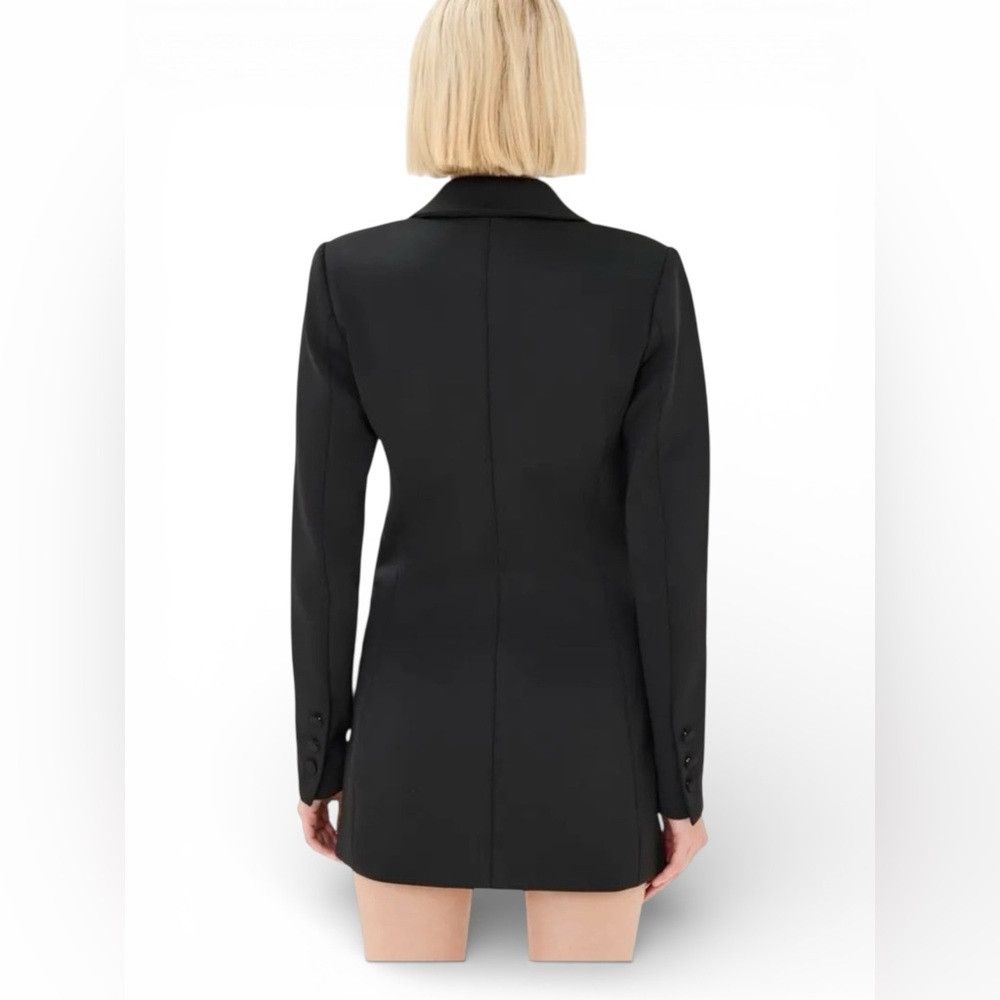 Good American Good American Scuba Exec Blazer Dress Black Double Breasted Size S / US 4 / IT 40 - 2 Thumbnail