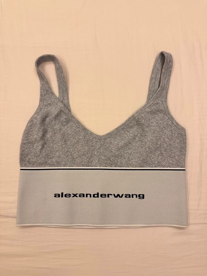 Alexander Wang Alexander Wang Logo Rib Knit Tank & Skirt Set- Size S / US 4 / IT 40 - 2 Thumbnail