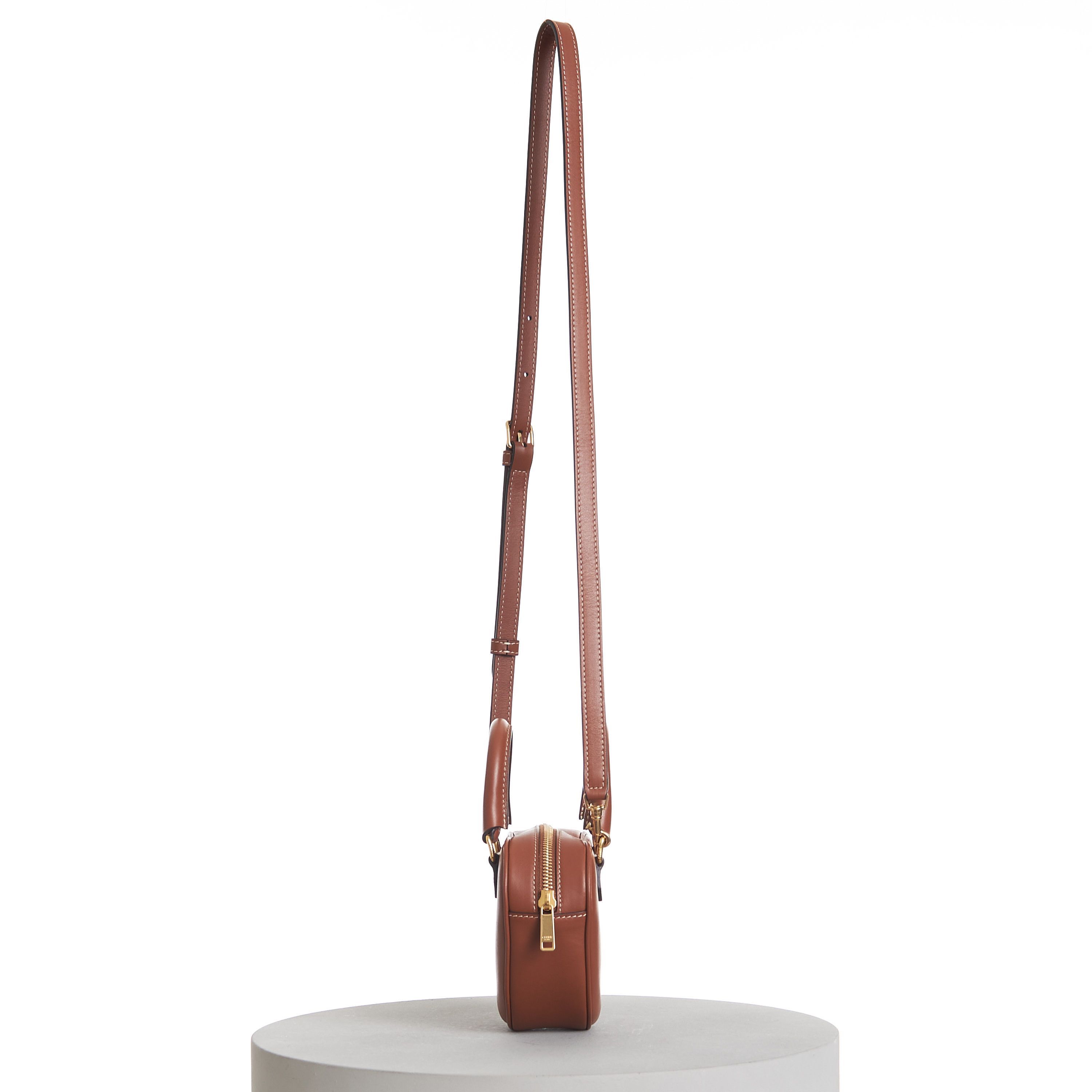 Celine Medium Celine Heart Bag In Tan Brown Smooth Leather Size ONE SIZE - 7 Thumbnail
