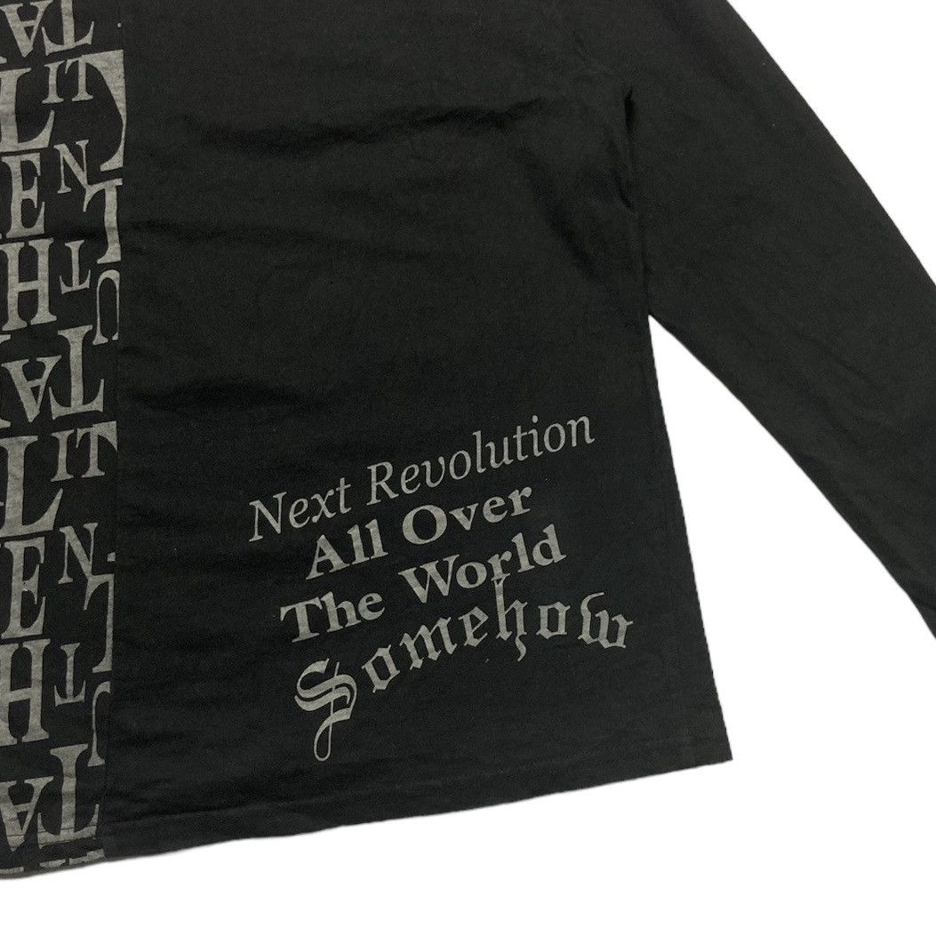 Japanese Brand 🇯🇵 FLY BEANS WORDING PUNK GOTHIC LONG SLEEVE TSHIRT Size US S / EU 44-46 / 1 - 11 Thumbnail