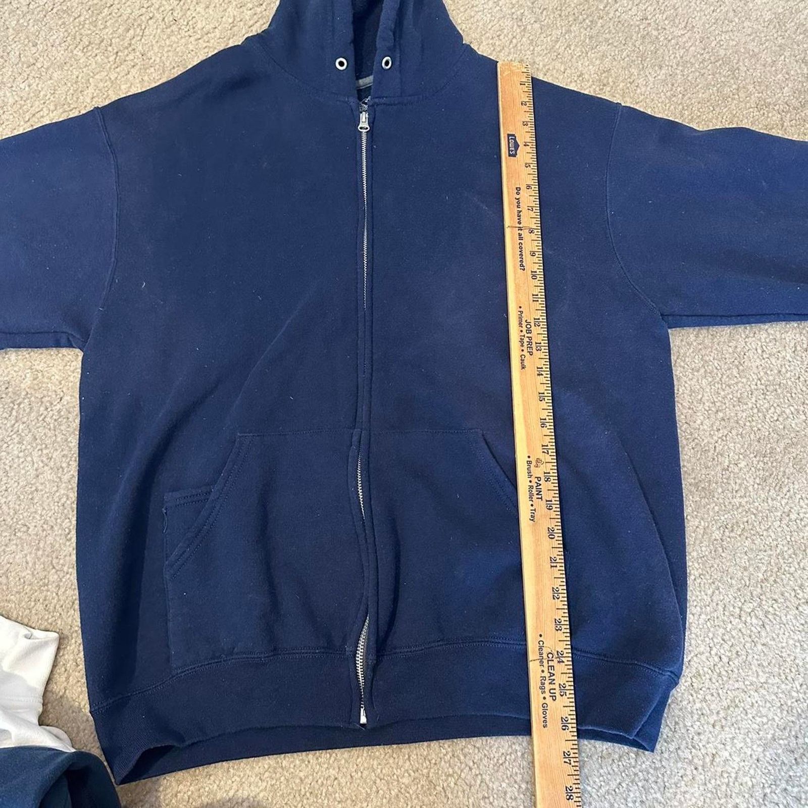 Fruit Of The Loom Baggy navy blank hoodie Size US L / EU 52-54 / 3 - 5 Thumbnail