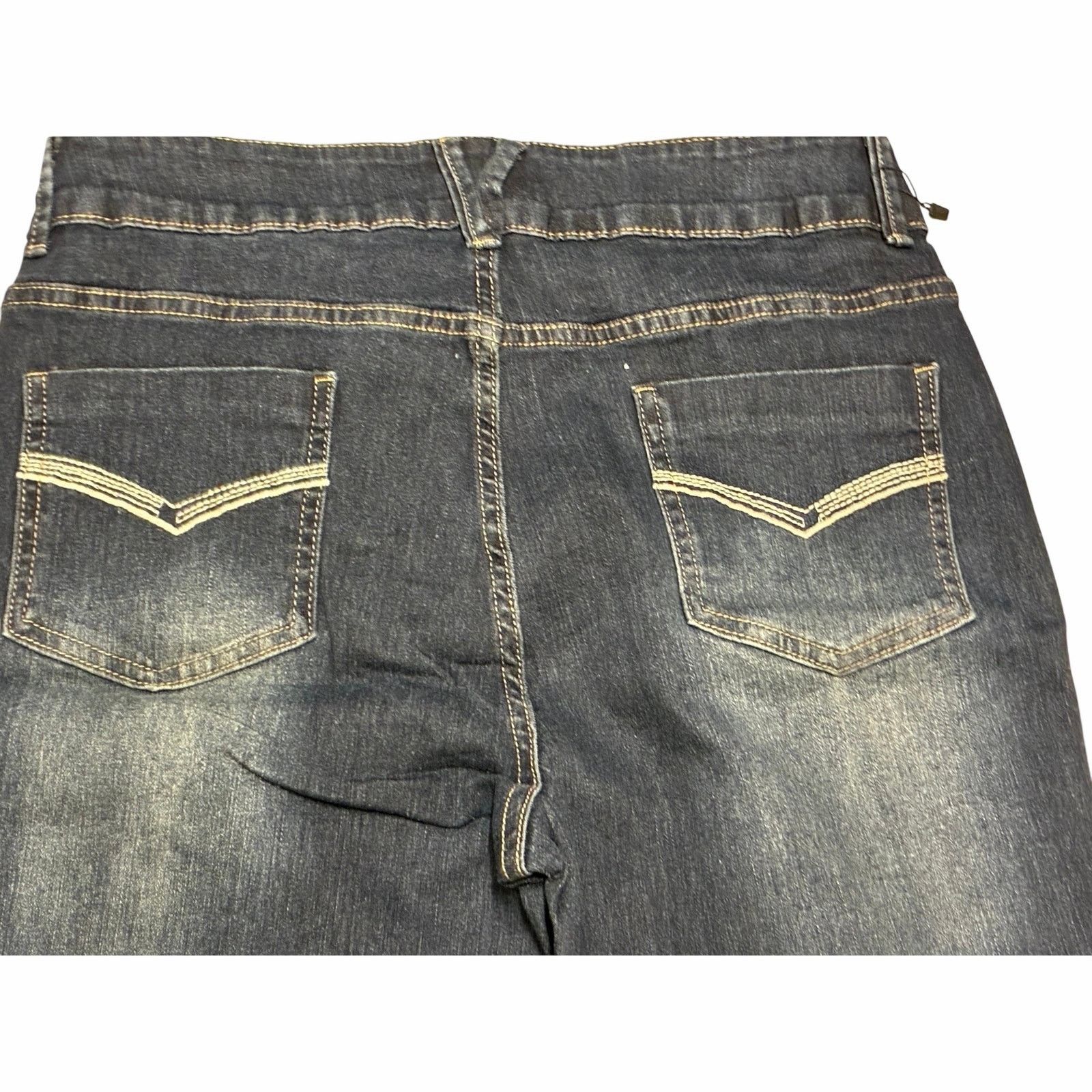 The Unbranded Brand EMMIOL Stretchy Denim Pants Blue Large Size 32" / US 10 / IT 46 - 6 Thumbnail