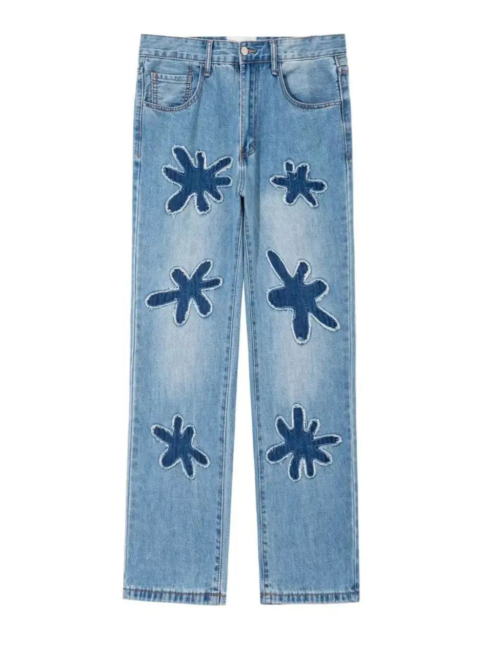 Japanese Brand Retro loose hip-hop straight leg jeans Size US 30 / EU 46 - 6 Thumbnail