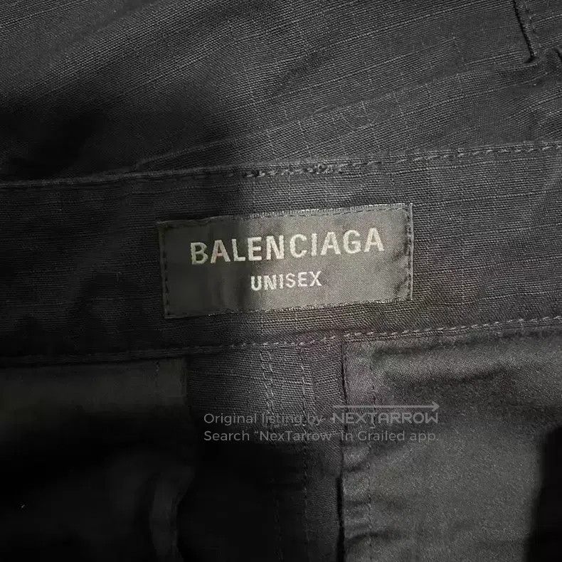 Balenciaga Balenciaga size XS Solid Color Loose Flare Work Cargo Pant Size US 27 - 3 Thumbnail