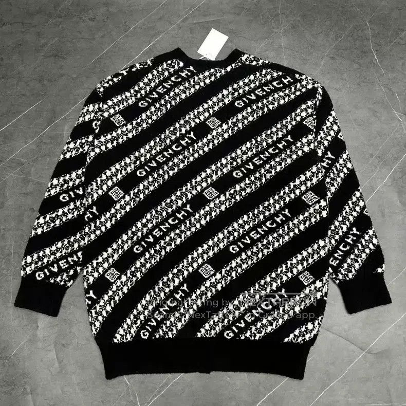 Other Givenchy Black and White Full Print Bulletproof Wool Cardi Size US M / EU 48-50 / 2 - 2 Thumbnail