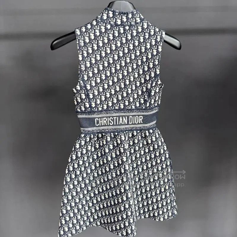 Dior Dior Deep Gray Cotton Dress for Women . Size XXS / US 00 / IT 34 - 2 Thumbnail