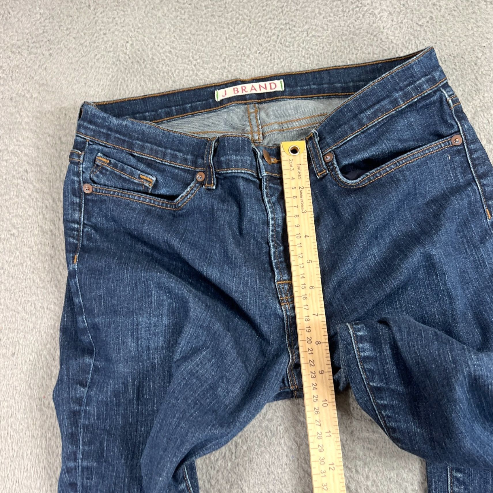 J Brand J Brand Women's Jeans Denim Cigarette Leg Dark Wash Stretch Size 32 Size 24" / US 00 / IT 34 - 4 Thumbnail