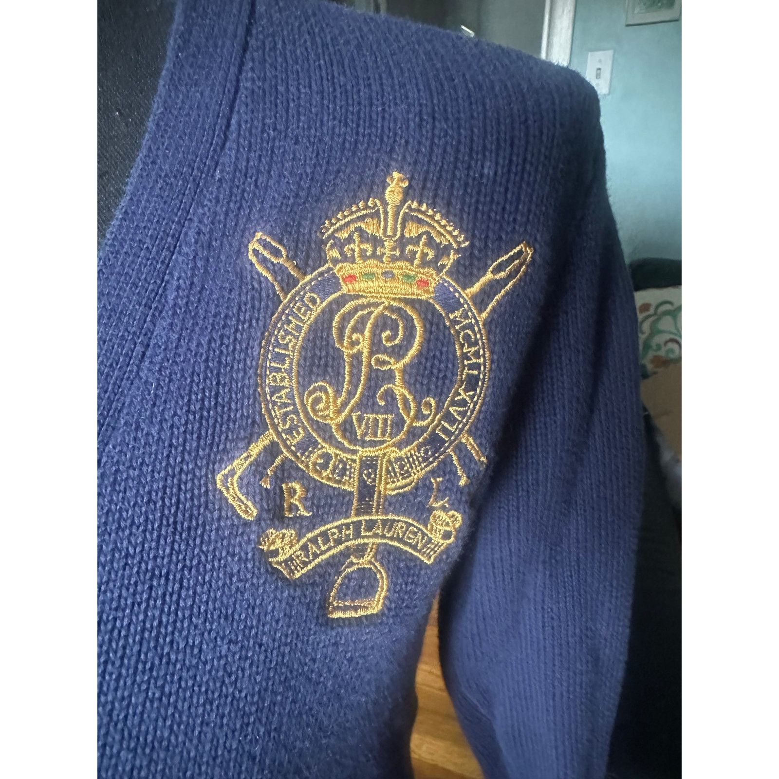 Ralph Lauren Sport Vintage Ralph Lauren Sport Logo Boyfriend Fit Cardigan Size S / US 4 / IT 40 - 2 Thumbnail