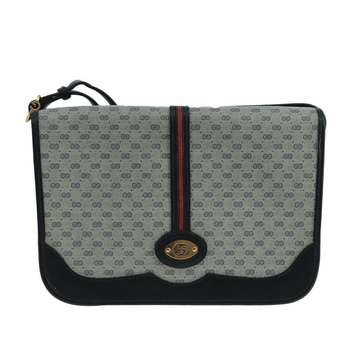Gucci GUCCI Micro GG Supreme Shoulder Bag Pvc Navy Gold 001 113 Size ONE SIZE - 2 Thumbnail
