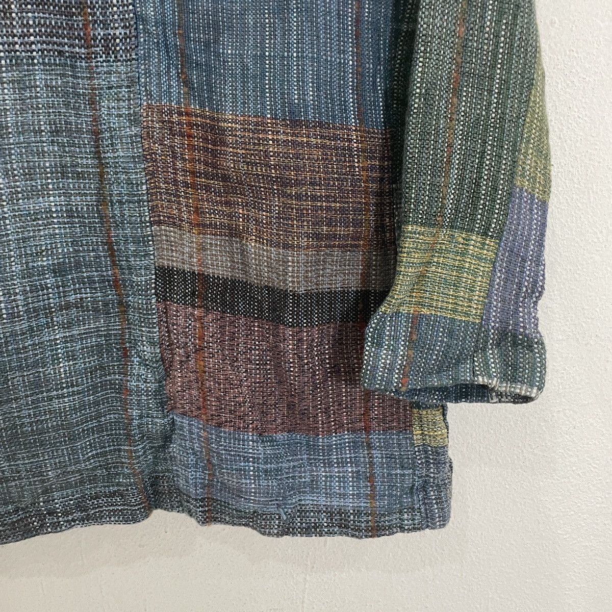 Japanese Brand Vintage Saori Patchwork Motive Coat Jacket Size US M / EU 48-50 / 2 - 7 Thumbnail