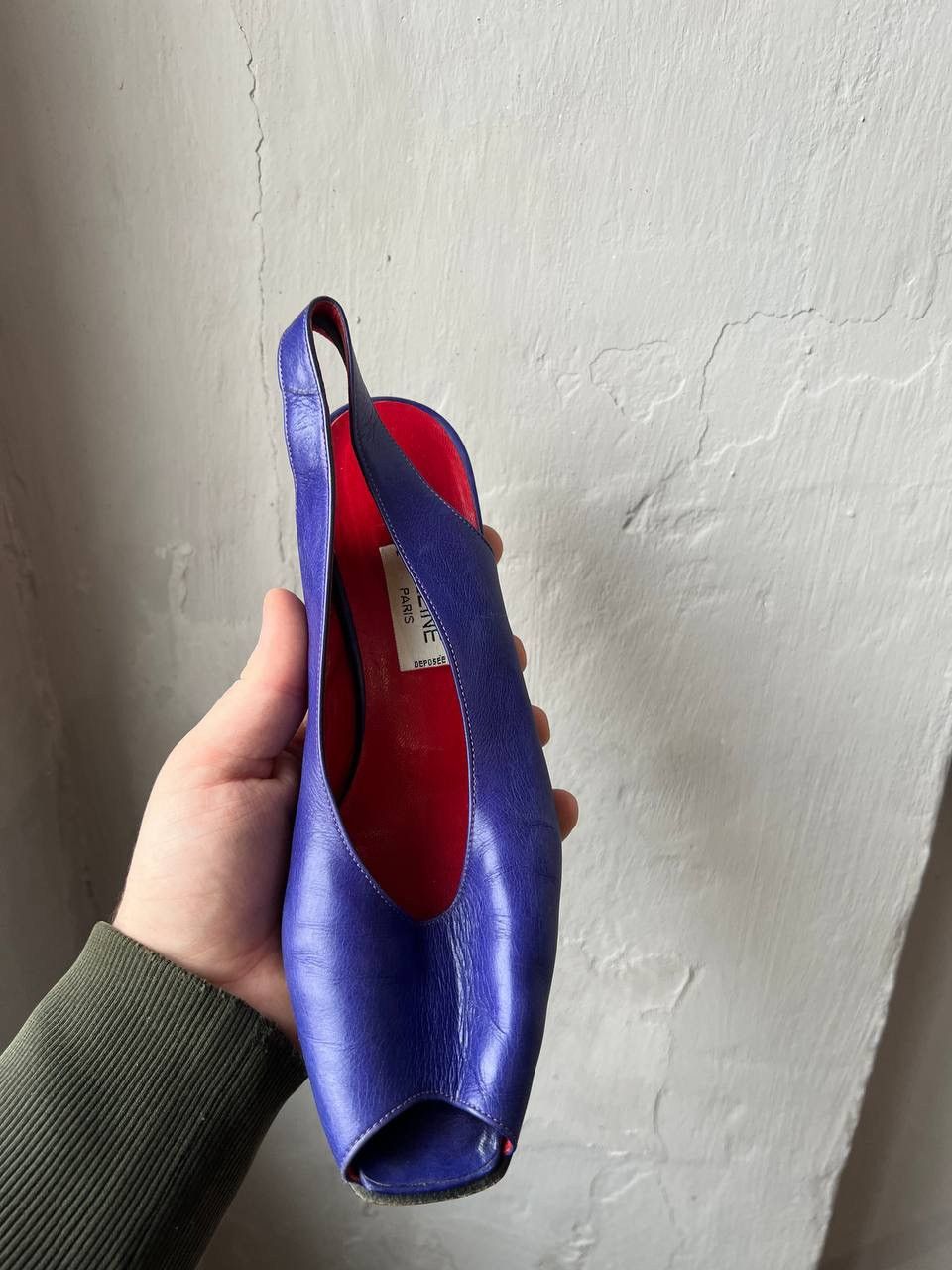 Celine 80’S CELINE ITALY ESCARPINS BLUE LEATHER HEELS CLASSIC SZ 39 Size US 9 / IT 39 - 16 Thumbnail