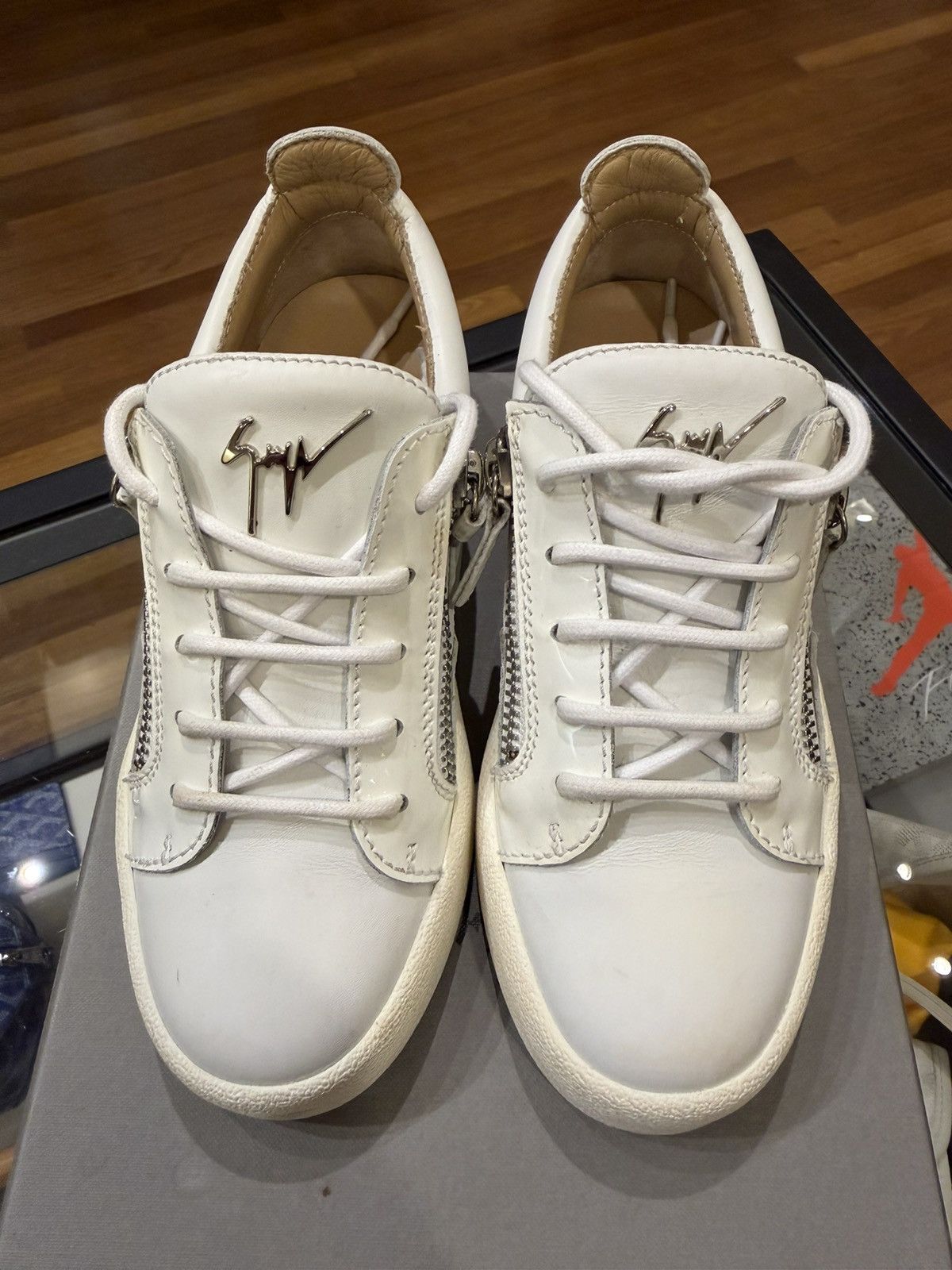 Giuseppe Zanotti Giuseppe Zanotti Zip Sneakers - White Size US 5 / IT 35 - 4 Thumbnail