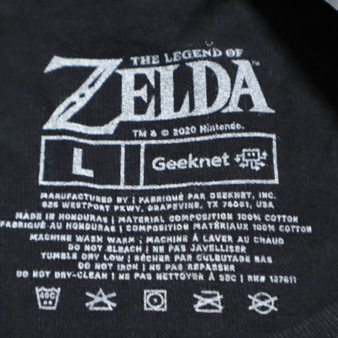 Vintage Zelda Shirt Black Men's L 2020 Geeknet Solid T-Shirt Size US L / EU 52-54 / 3 - 5 Thumbnail