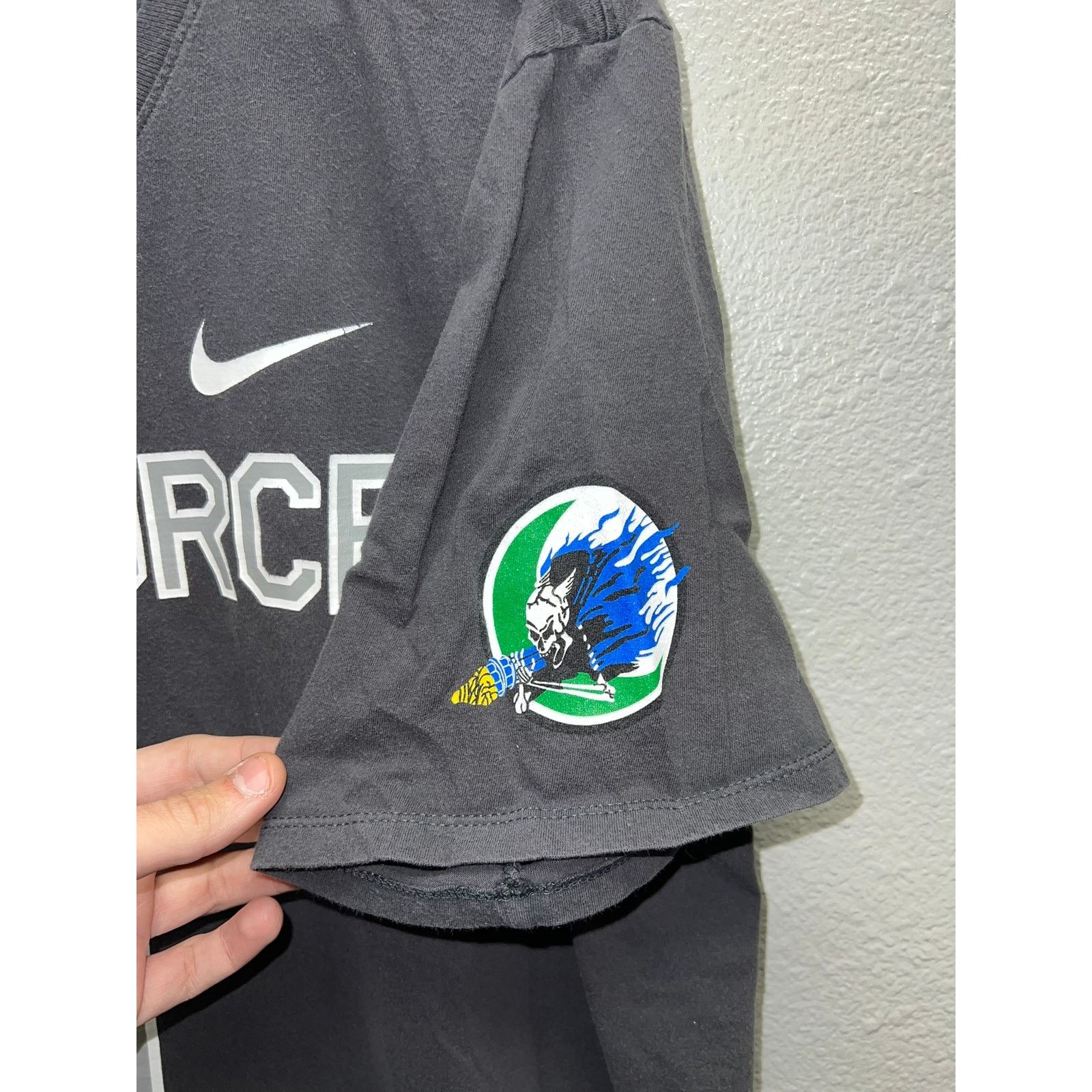 Nike Womens Air Force Top shirt Nike Gray College University Tee Size XL / US 12-14 / IT 48-50 - 5 Thumbnail