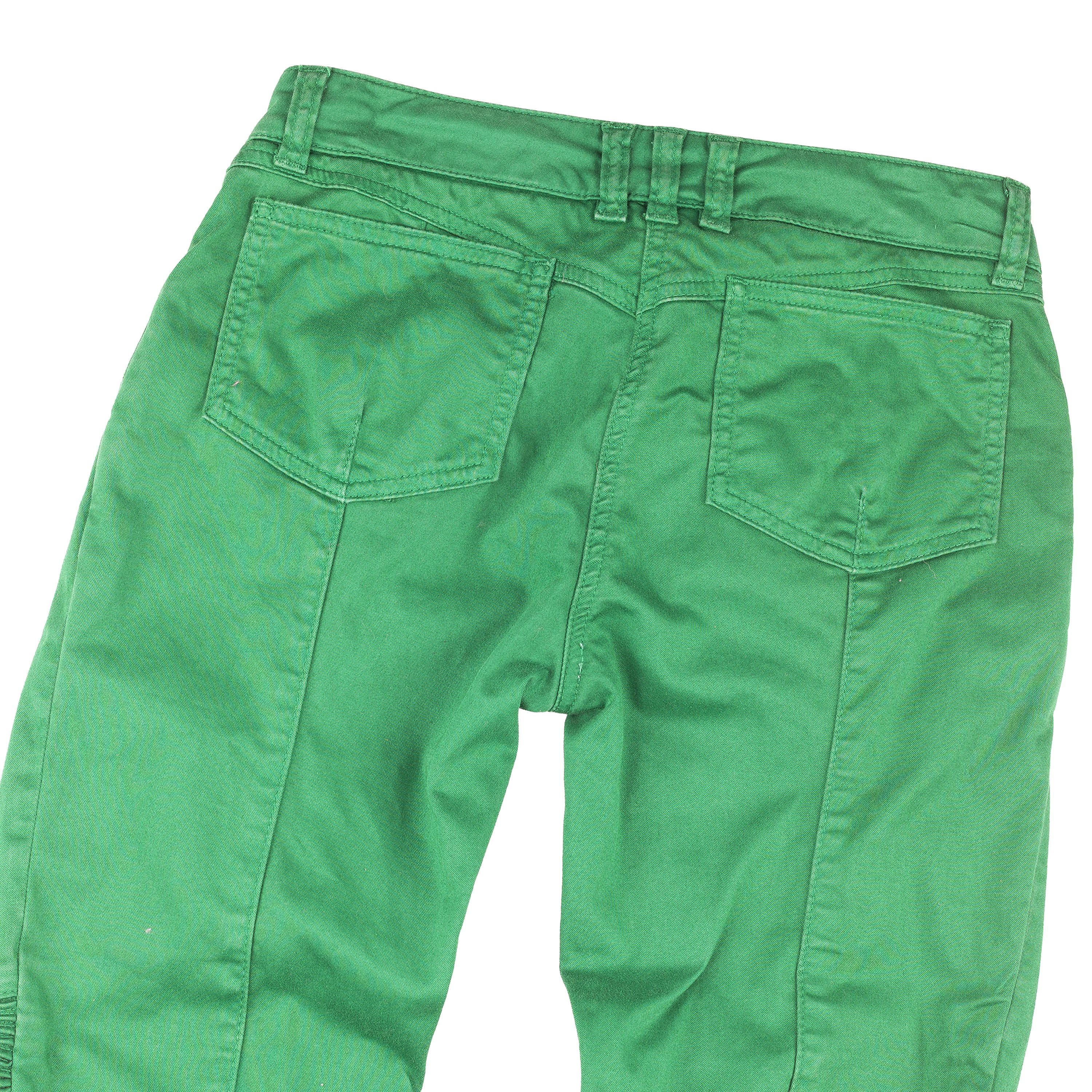 Balmain Balmain Paris Vivid Green Biker Skinny Jeans Size 25" / US 0 / IT 36 - 7 Thumbnail