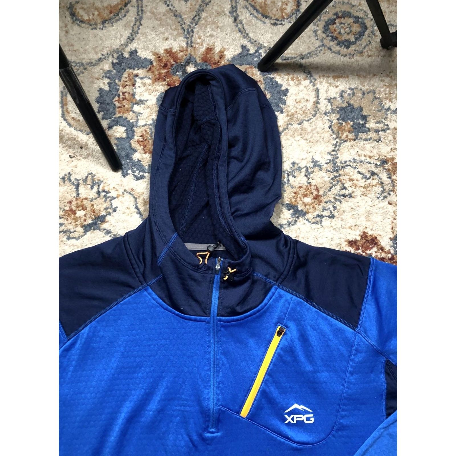 Vintage Cabela's XPG Hoodie Mens 3XL Blue 1/4 Zip Moisture Wicking Fleece Pullover Size US XXL / EU 58 / 5 - 2 Thumbnail