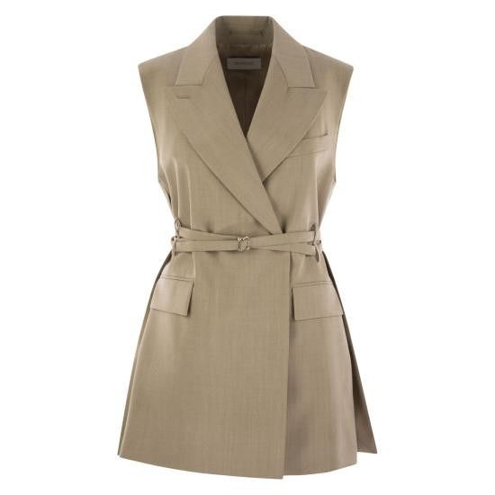 Sportmax SPORTMAX Women Vests 2522286011600 BEIGE Size S / US 4 / IT 40 - 1 Thumbnail