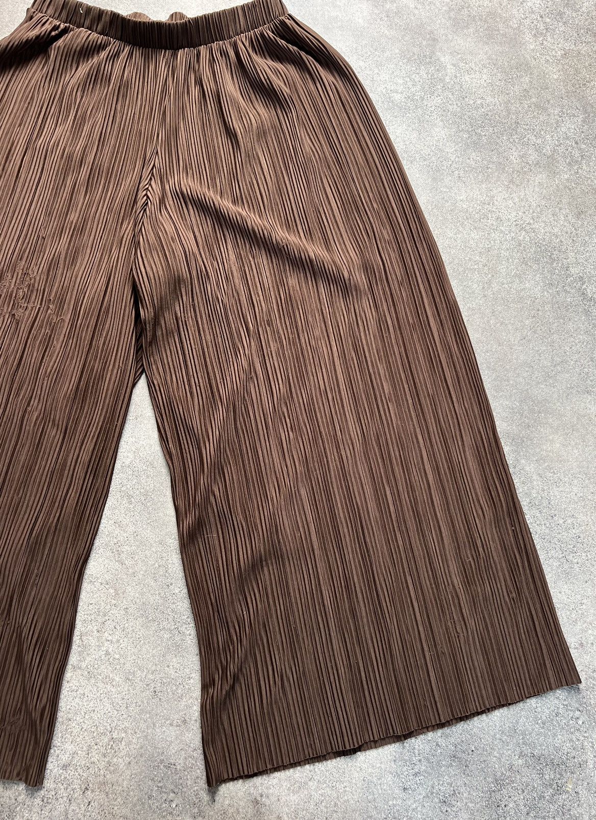 Vintage Vintage super flare balloon plisse pants Size US 33 - 3 Thumbnail