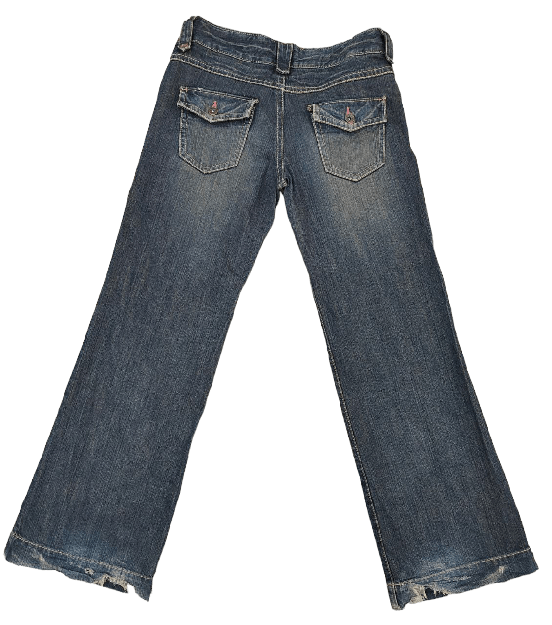 Japanese Brand Cotton Laundry Wideleg Denim Size 32" / US 10 / IT 46 - 2 Thumbnail