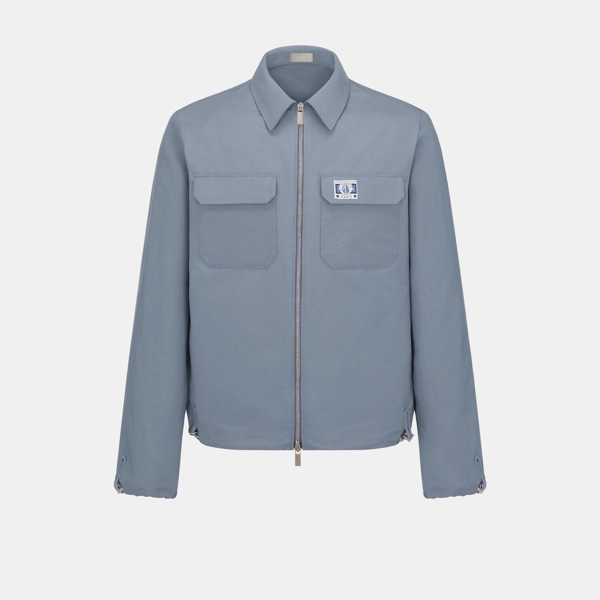 o1bcso1str0226 Zipped Overshirt in Grey