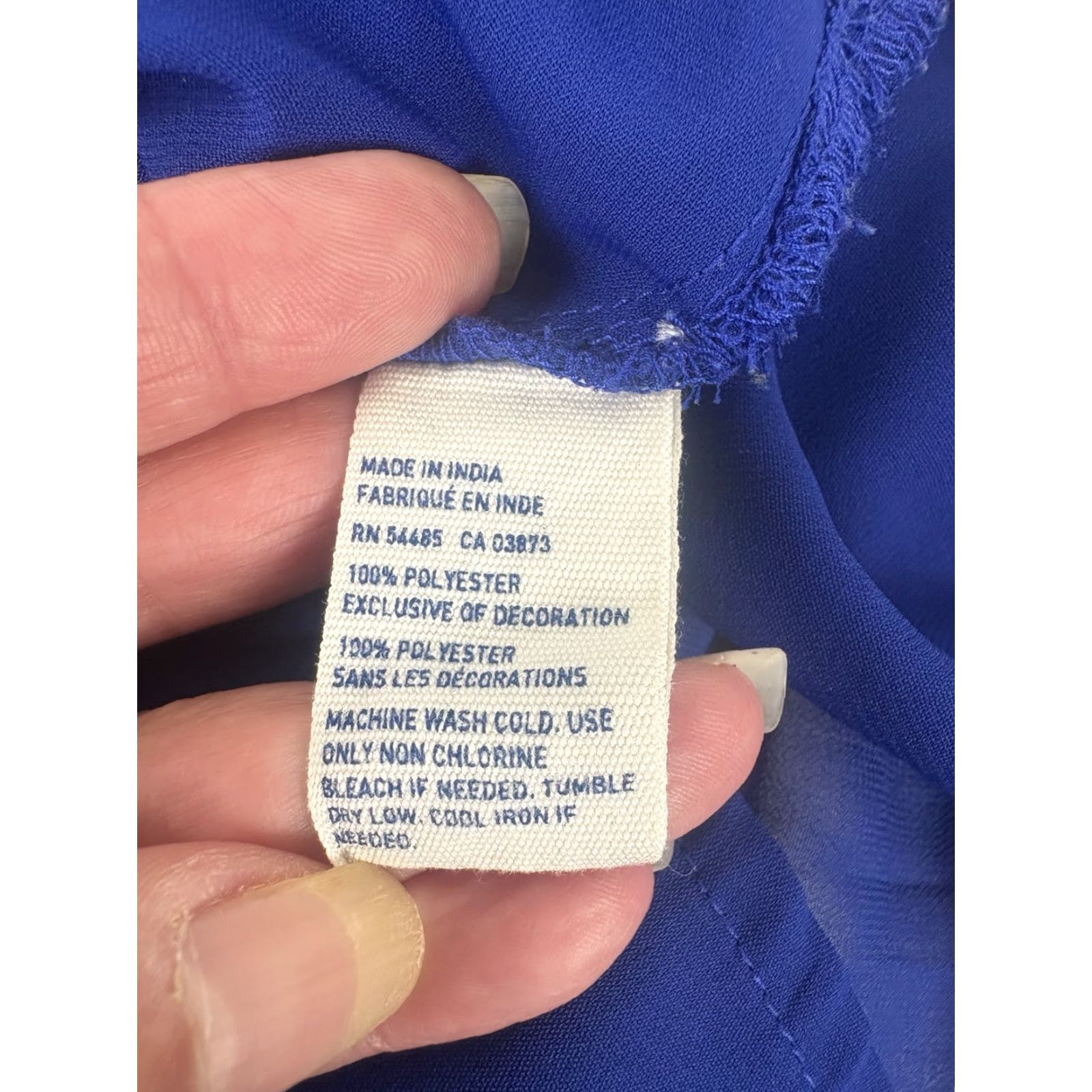 American Eagle Outfitters American Eagle Blue Sheer Lace 3/4 Sleeve Blouse Womens Size S India Size S / US 4 / IT 40 - 8 Thumbnail