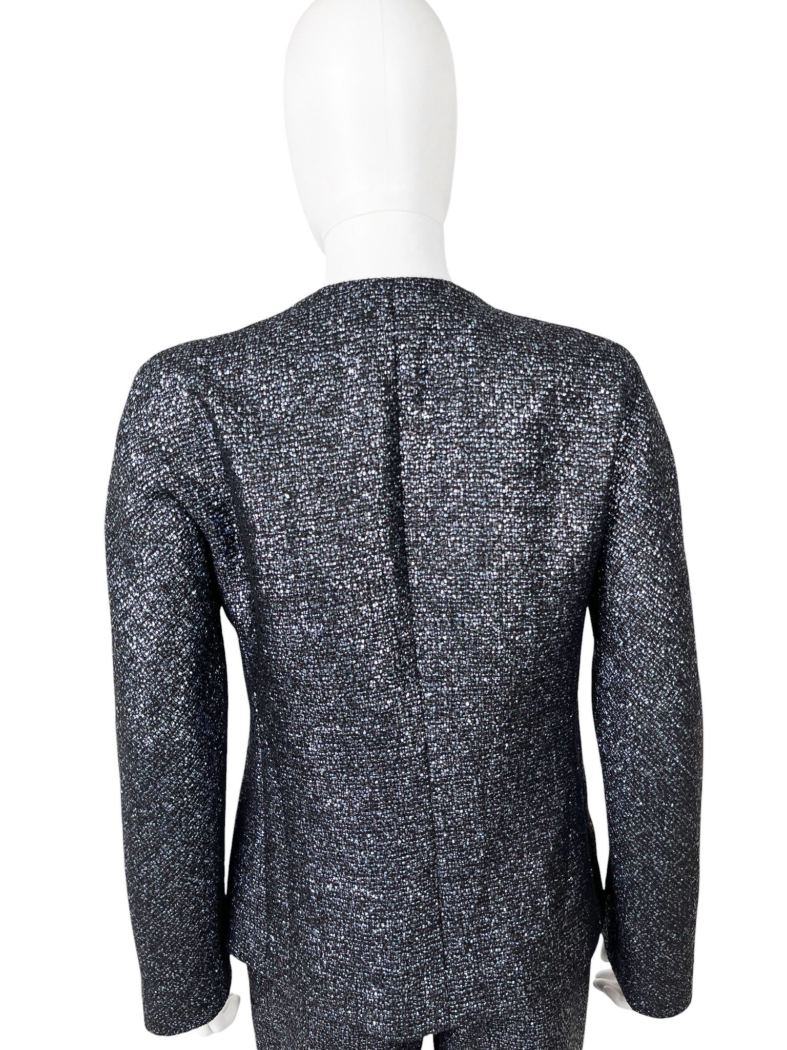 Versace by Donatella F/W 1998 Satin Embellished Wool Set Size S / US 4 / IT 40 - 11 Thumbnail
