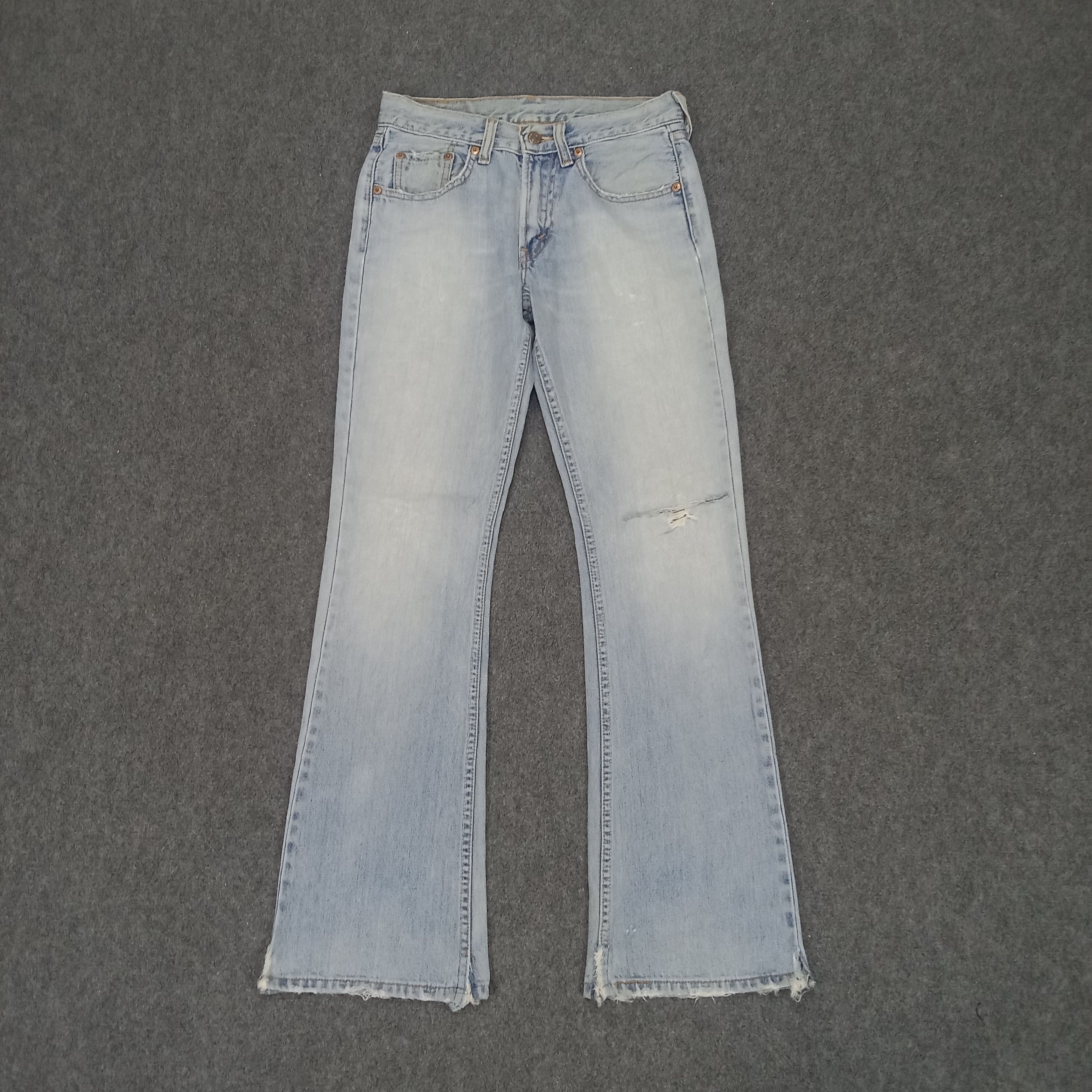 Levi's × Vintage Levi's 501 Distressed Flared Denim Jeans Size US 28 / EU 44 - 1 Thumbnail