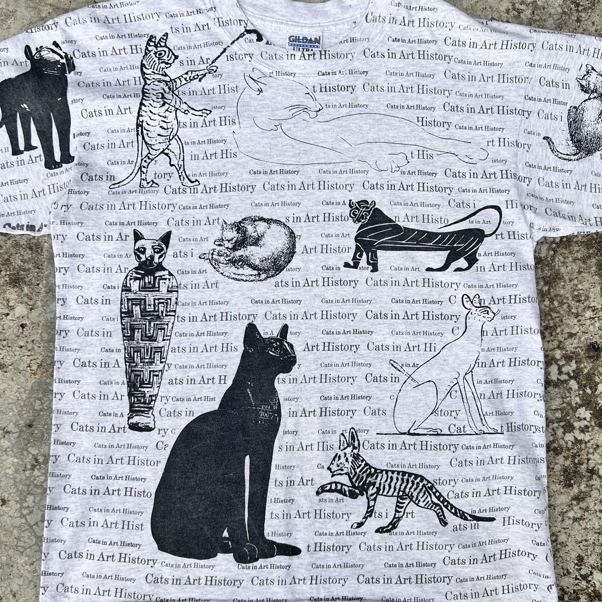 Vintage VINTAGE CATS IN ART HISTORY Size US L / EU 52-54 / 3 - 3 Thumbnail