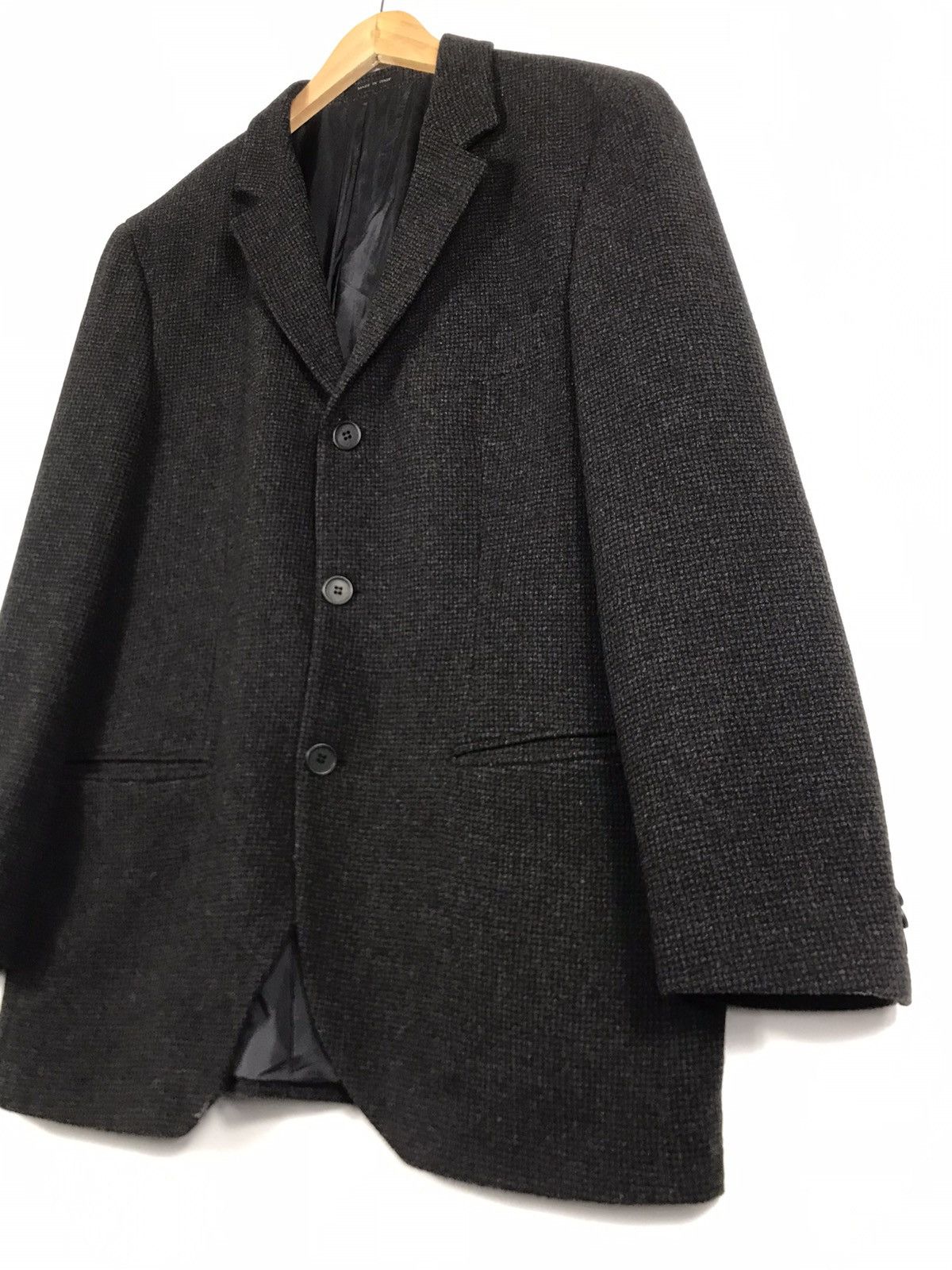 Emporio Armani 🔥Emporio Armani Wool Tweed Single Breast Coat Size 50R - 3 Thumbnail