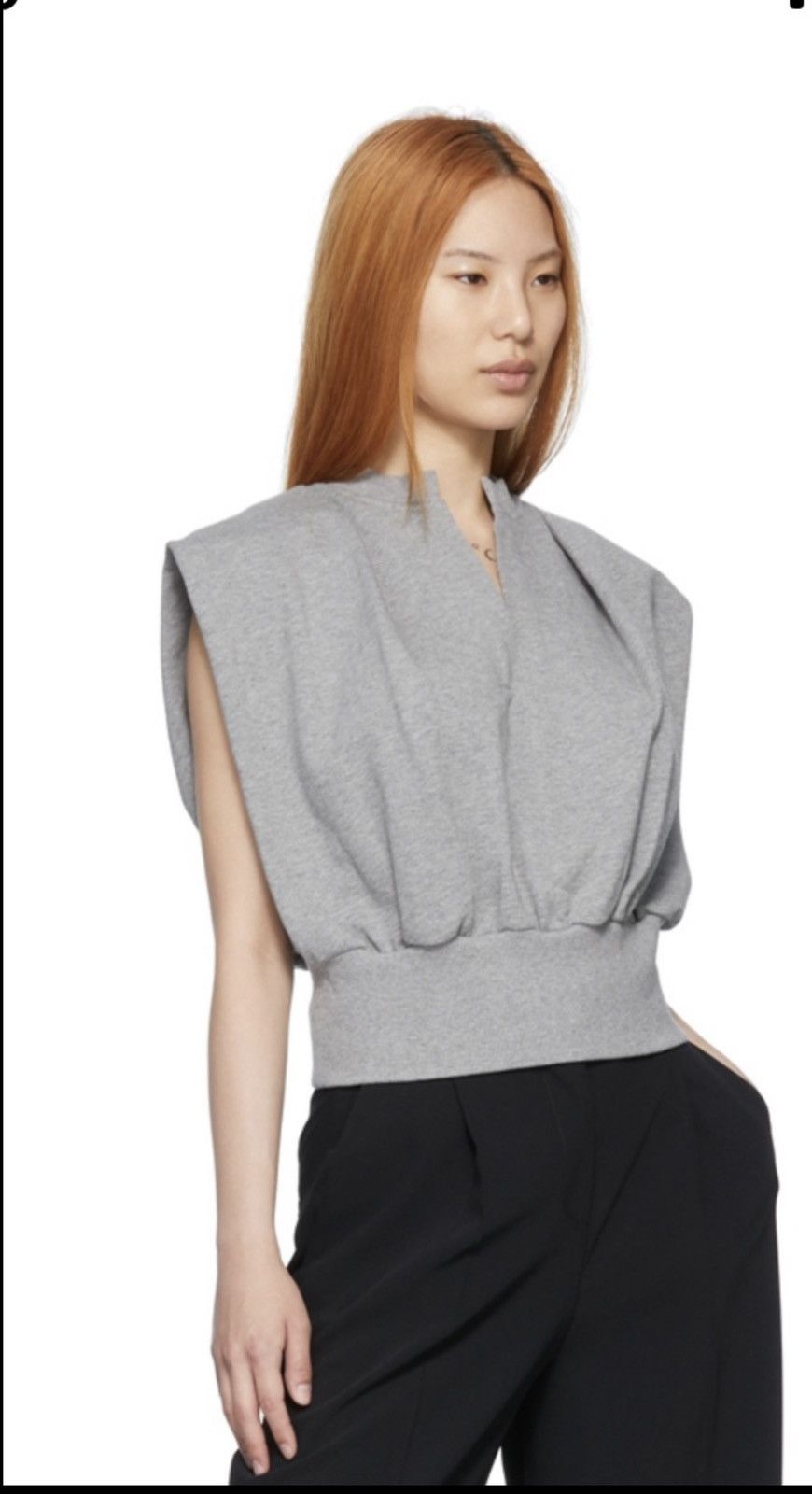 3.1 Phillip Lim 3.1 PHILLIP LIM Gray Cotton Camisole Size M / US 6-8 / IT 42-44 - 4 Thumbnail