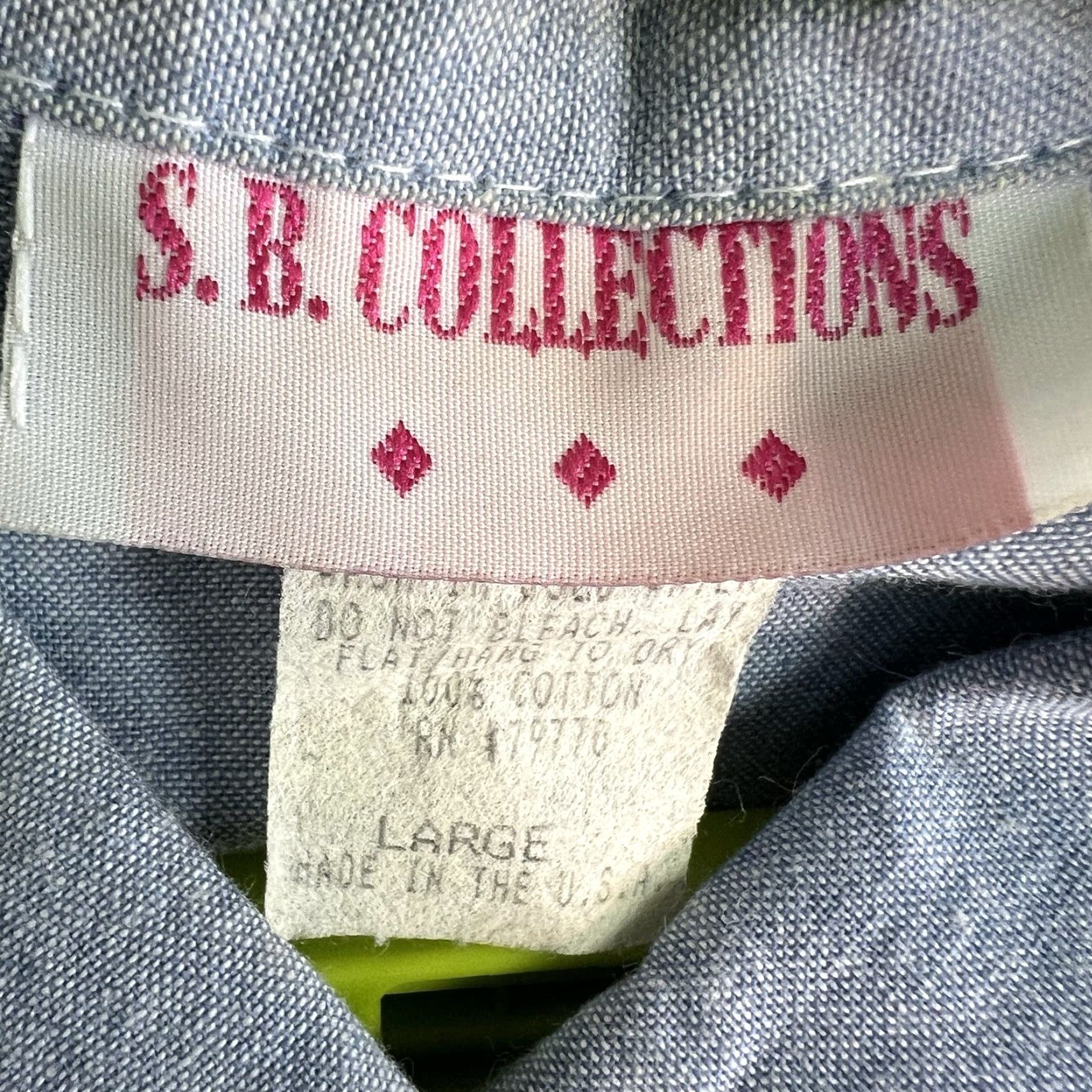 Vintage VINTAGE S.B. Collections Western Embroidered Button-Up Shirt Womens Size L Blue Denim Classic Casual Long Sleeve Size L / US 10 / IT 46 - 7 Thumbnail