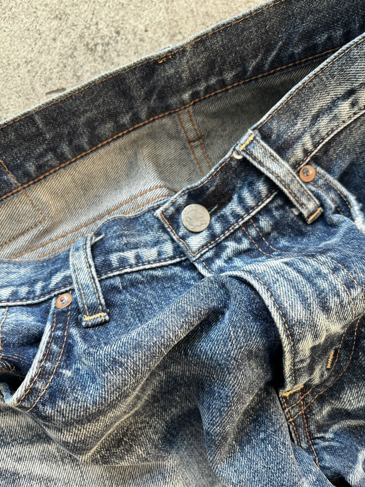 Japanese Brand 💥RNA distressed denim Japan brand / PERFECT ACID WASHED Size US 34 / EU 50 - 5 Thumbnail